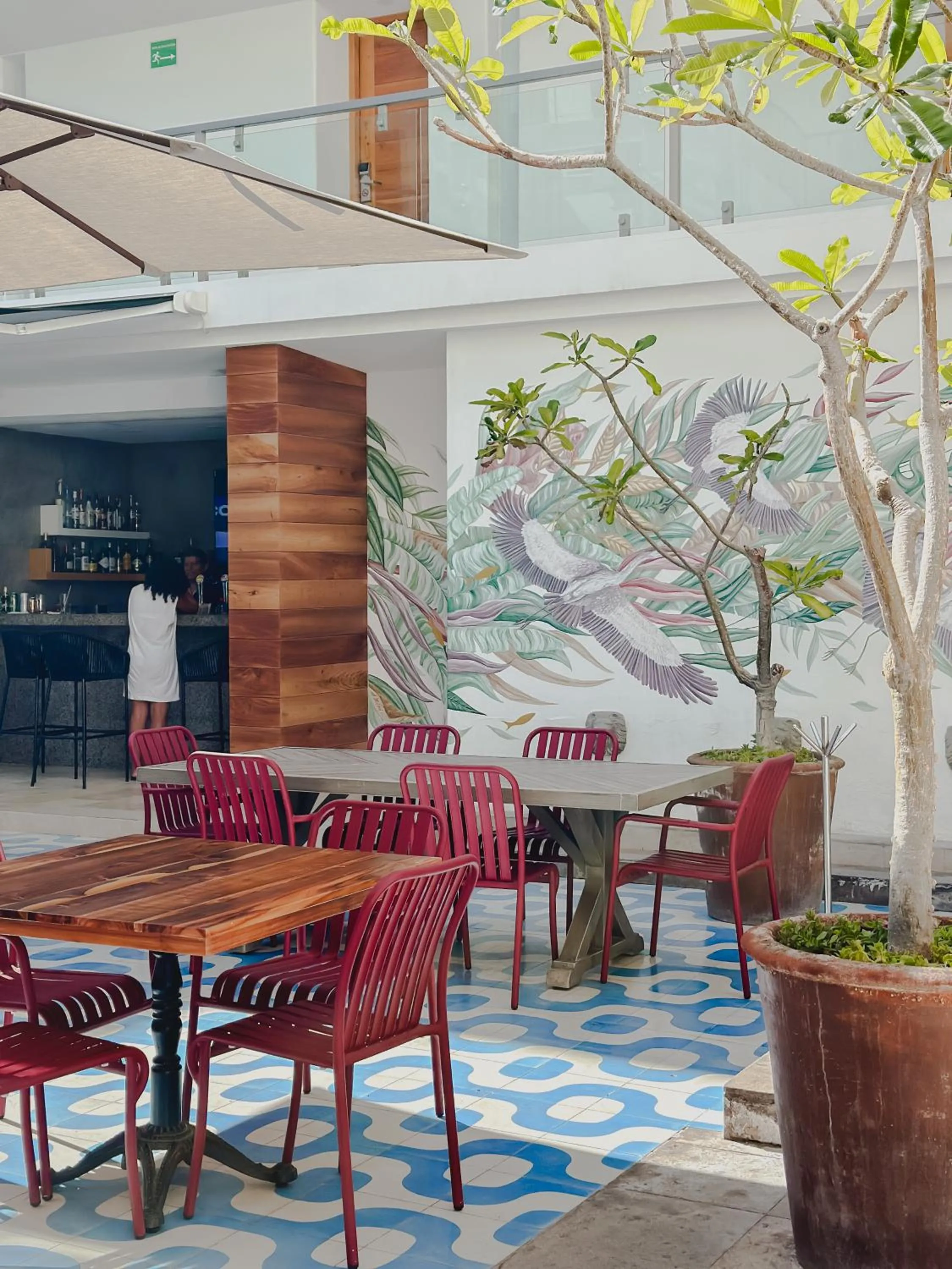 Patio in Hotel Catedral La Paz