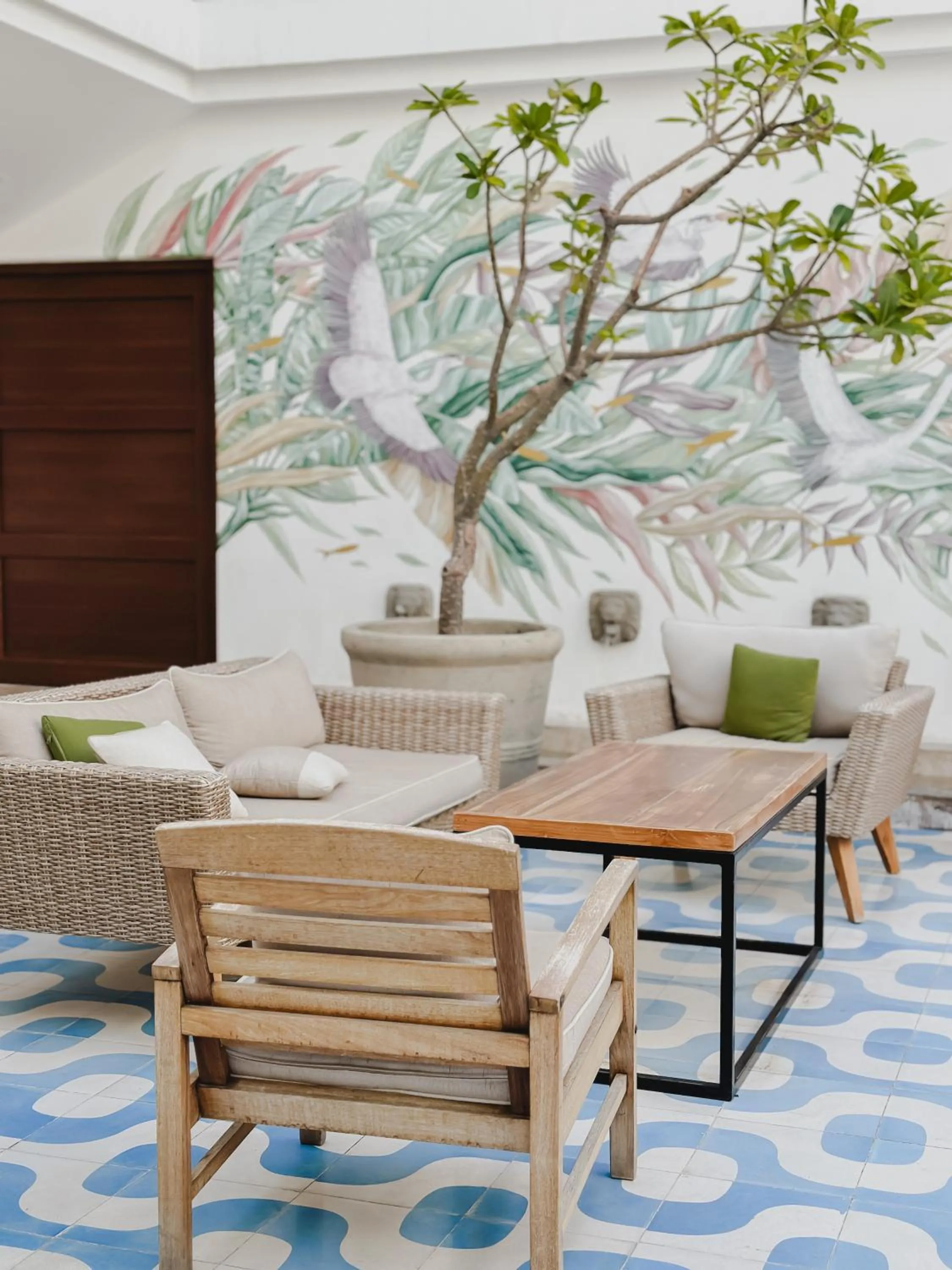 Patio in Hotel Catedral La Paz