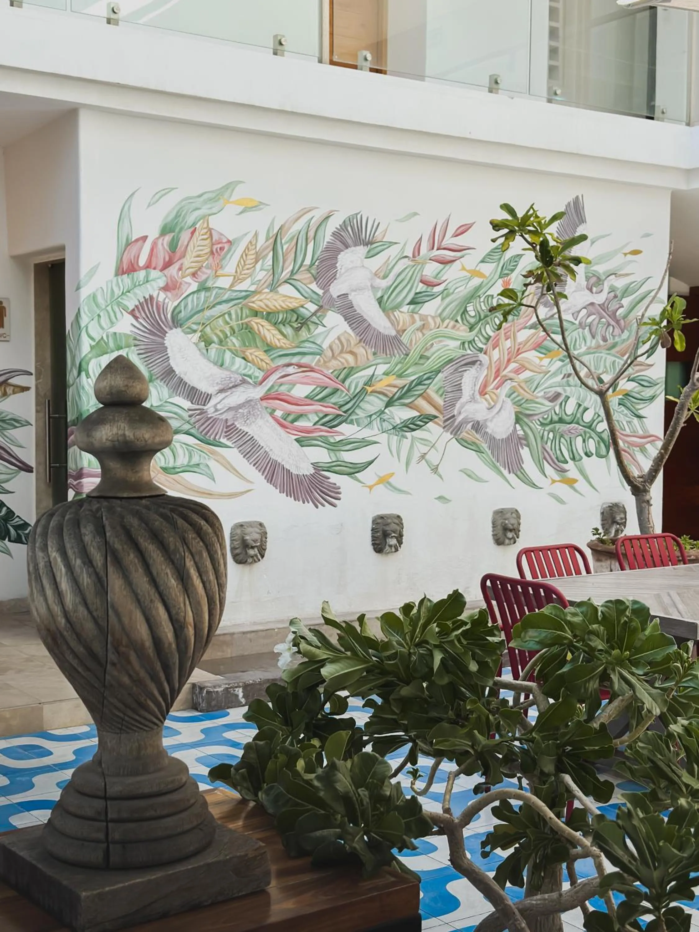 Patio in Hotel Catedral La Paz