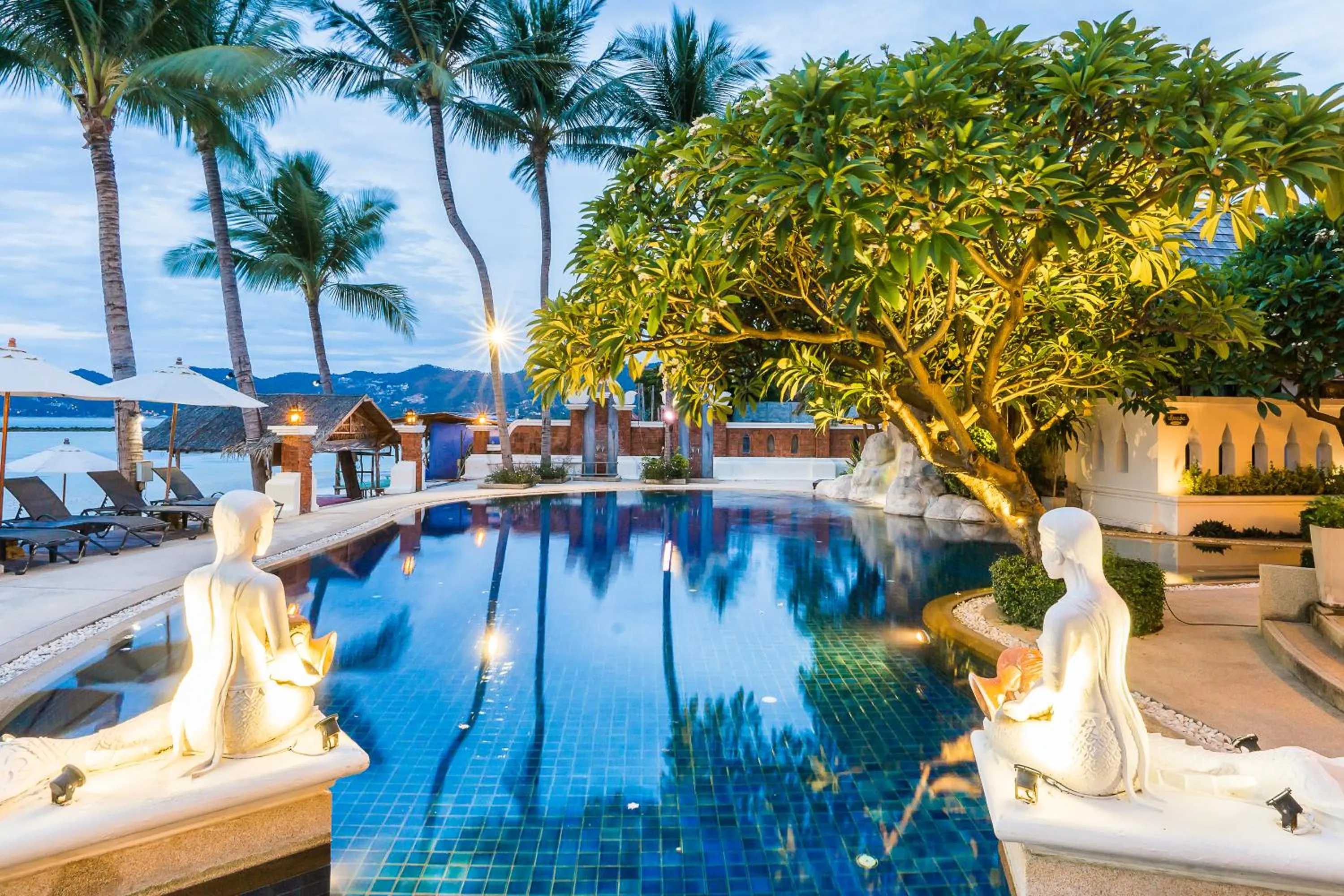 Pool view in Dara Samui Beach Resort Adults Only, Chaweng