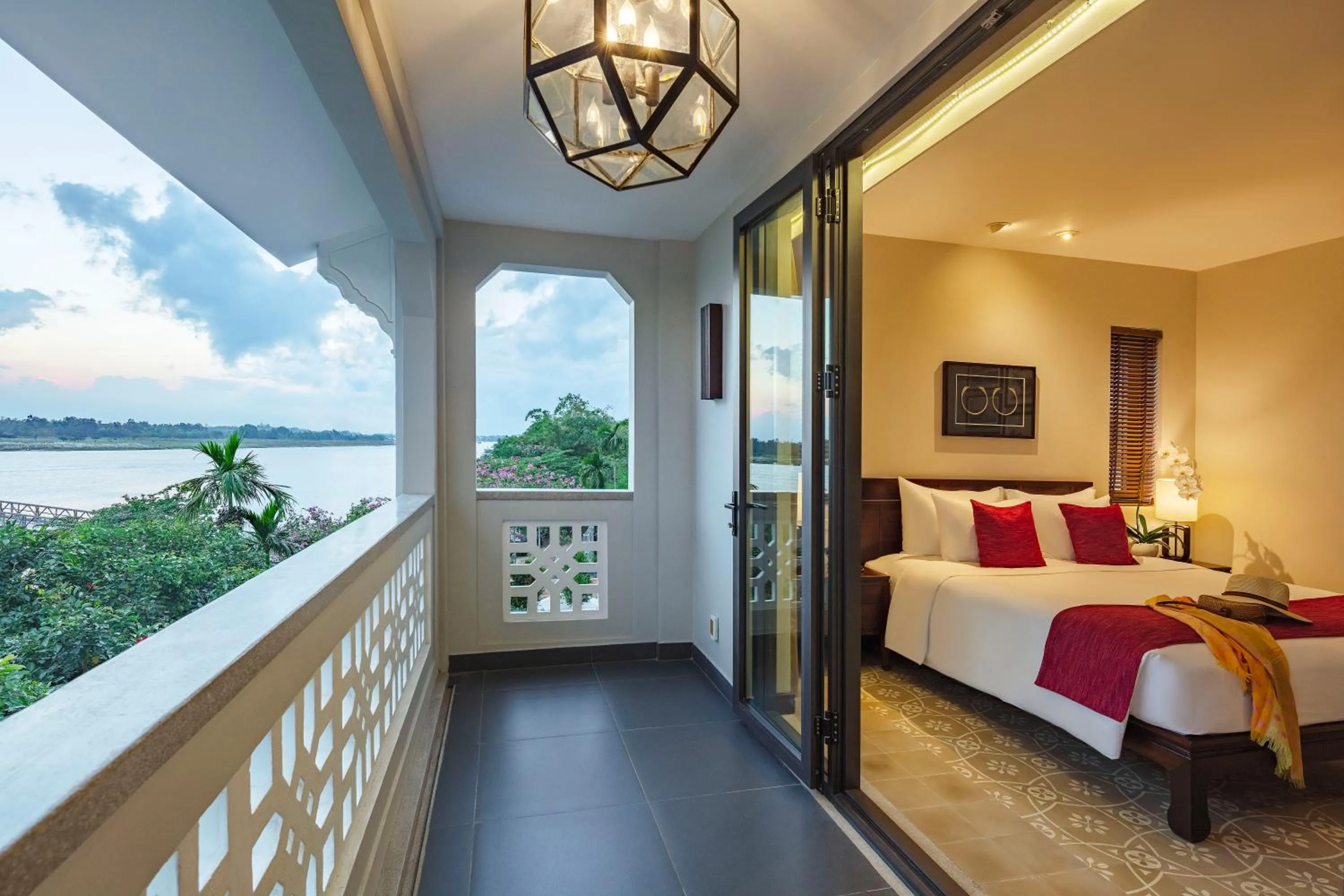 View (from property/room), Bed in RiverTown Hoi An Resort & Spa