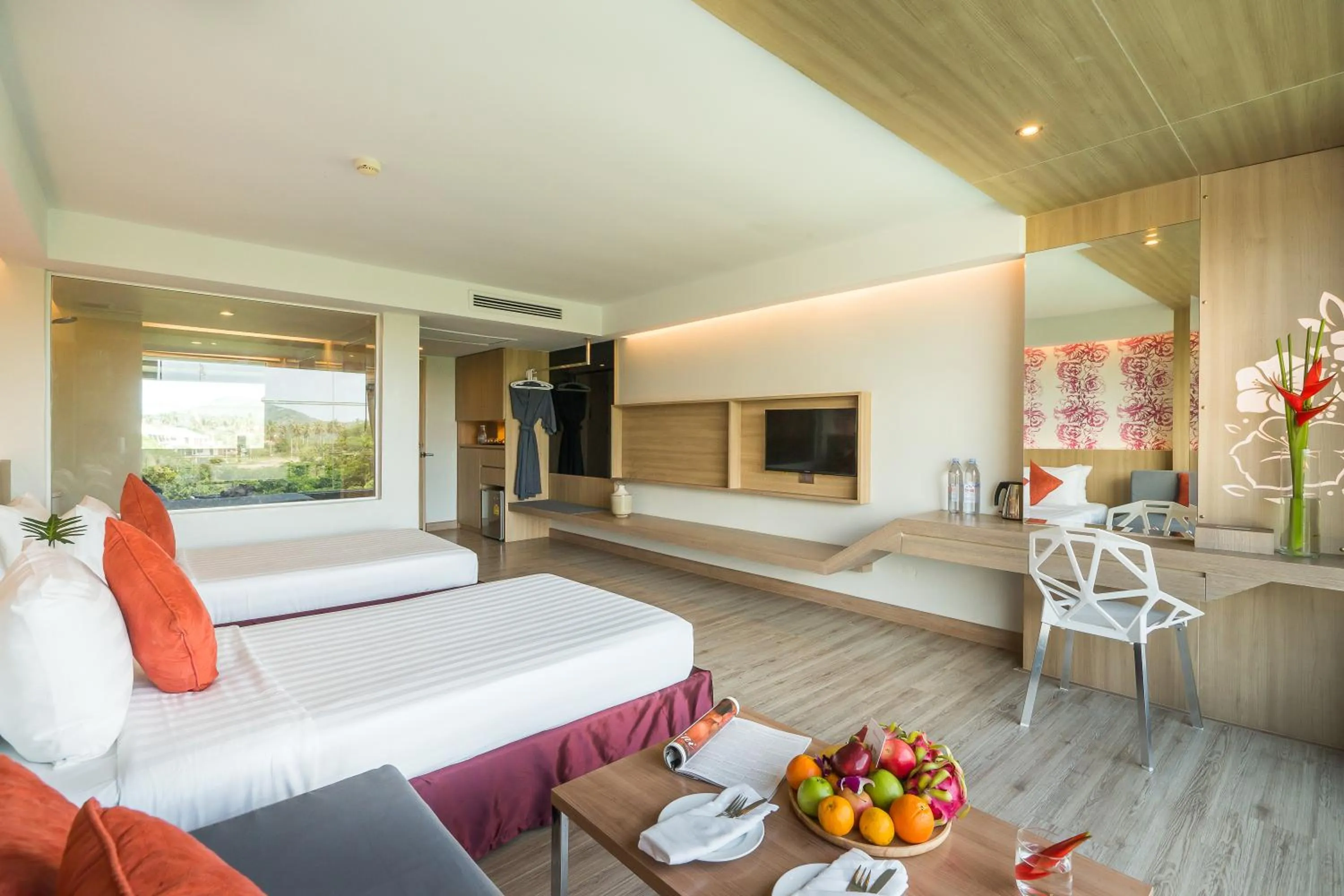 Bed in MATCHA SAMUI RESORT formerly Chaba Samui Resort