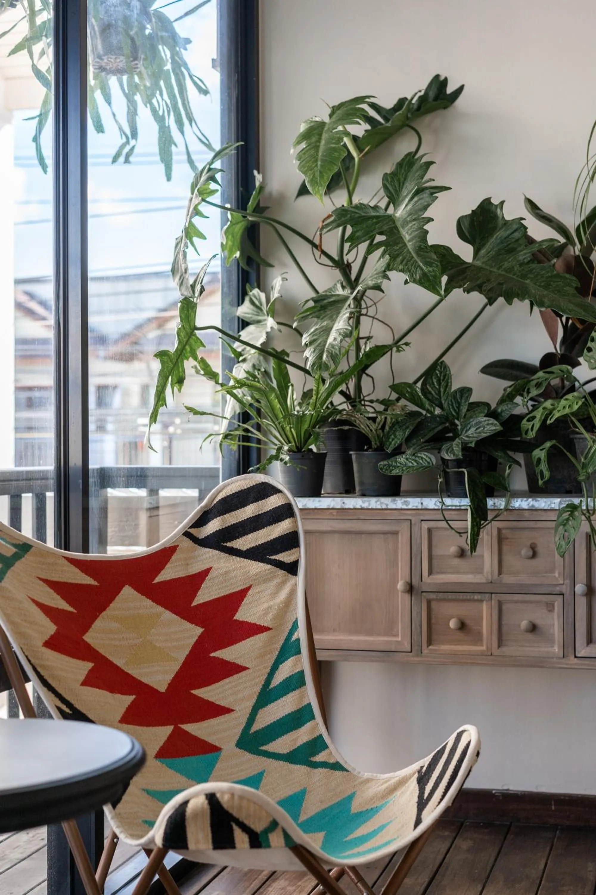 Seating area in B House Samui