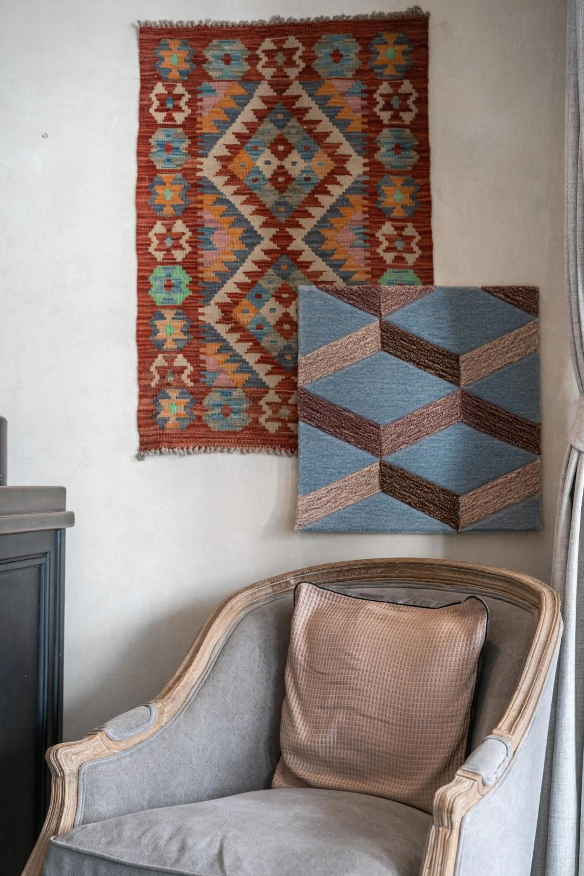 Seating area in B House Samui