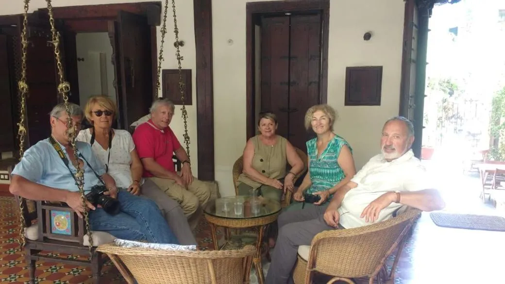 group of guests in Deewanji Ni Haveli