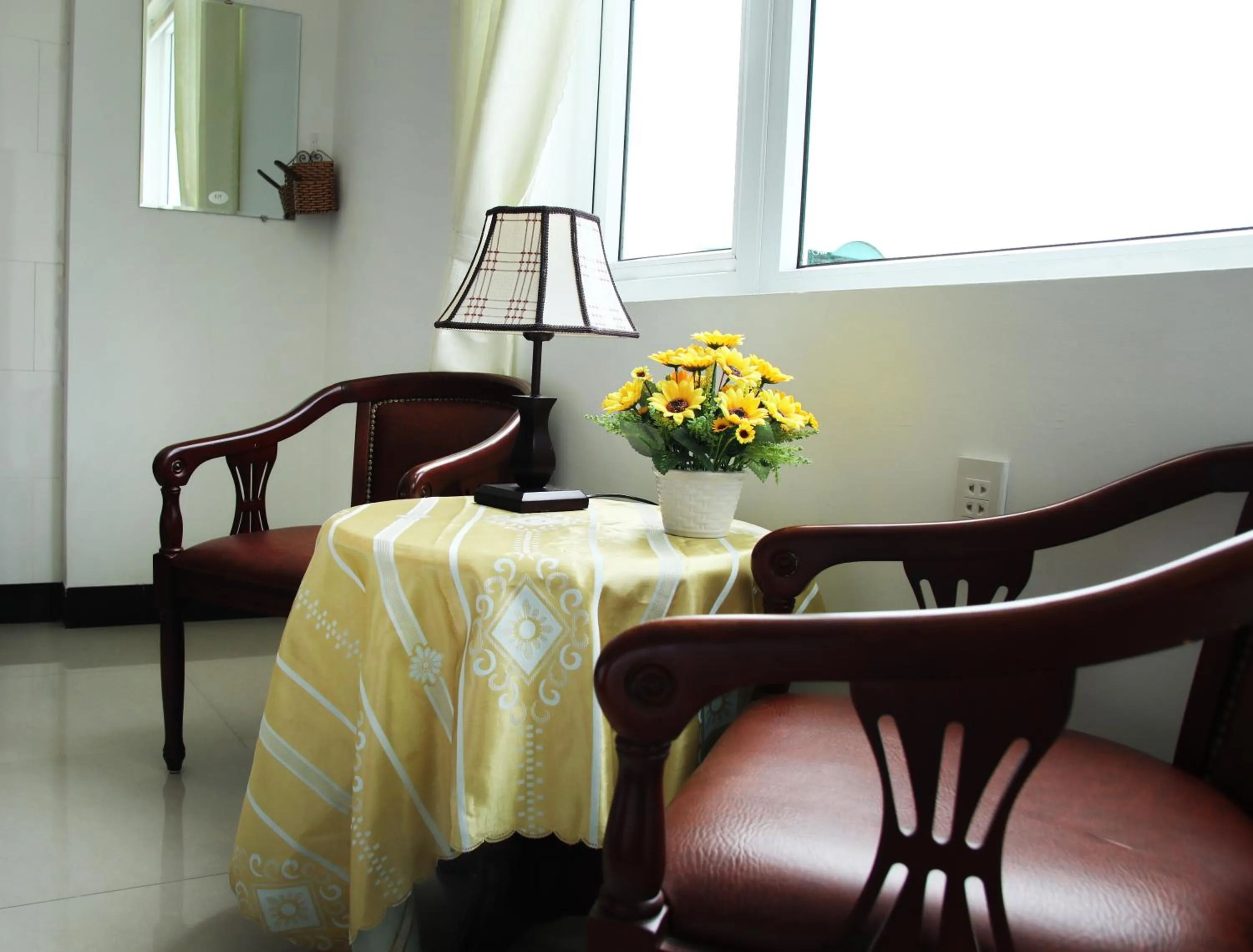 Decorative detail in Flame Flowers Homestay