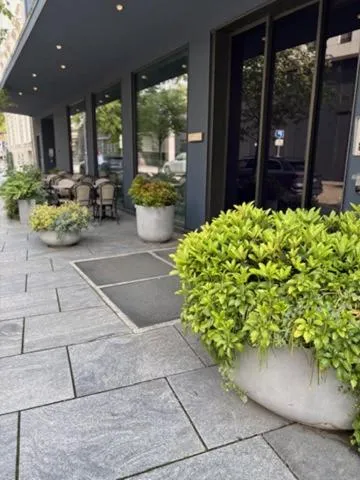 Facade/entrance in Zander K Hotel