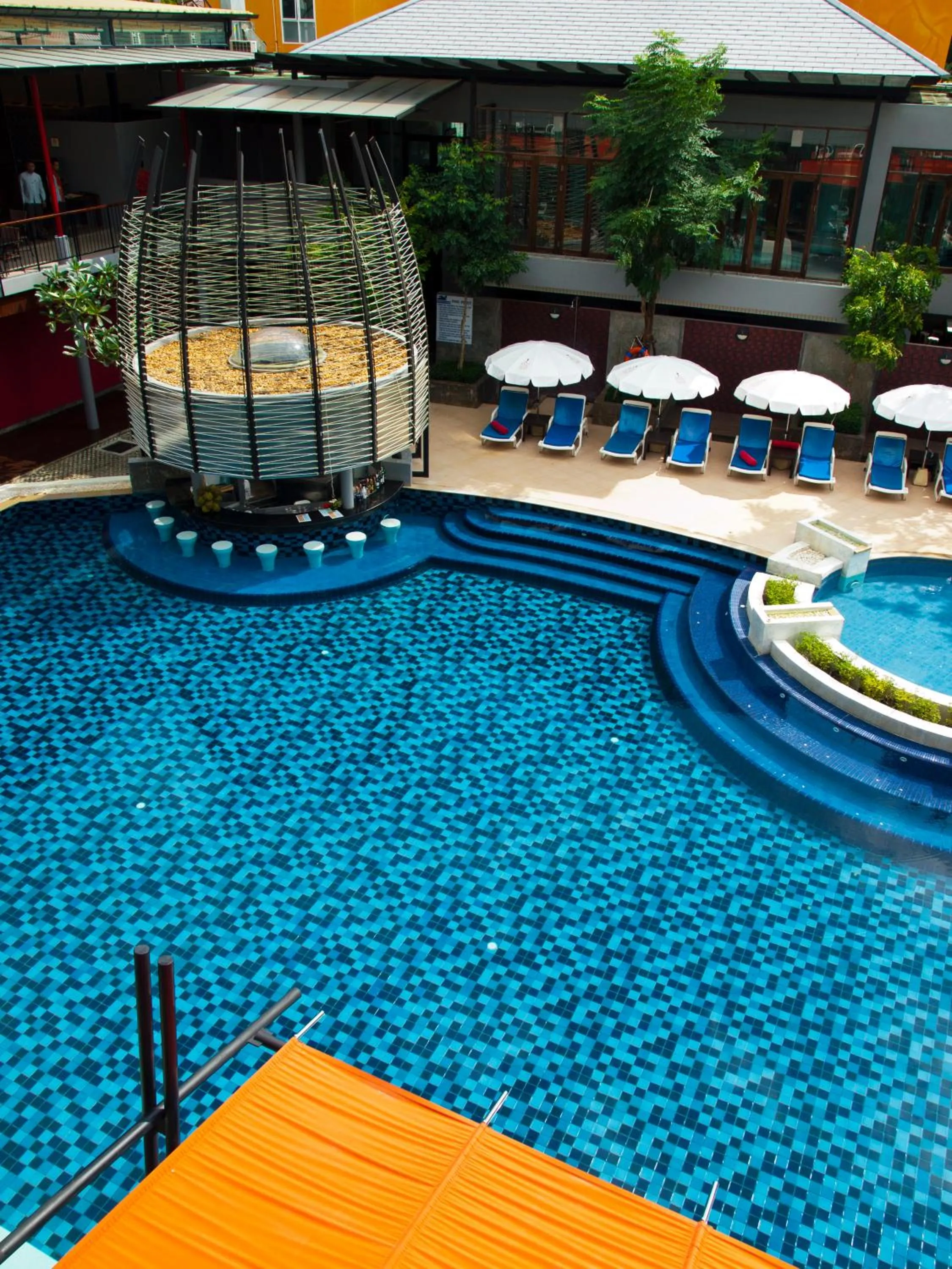 Swimming pool in Red Ginger Chic Resort