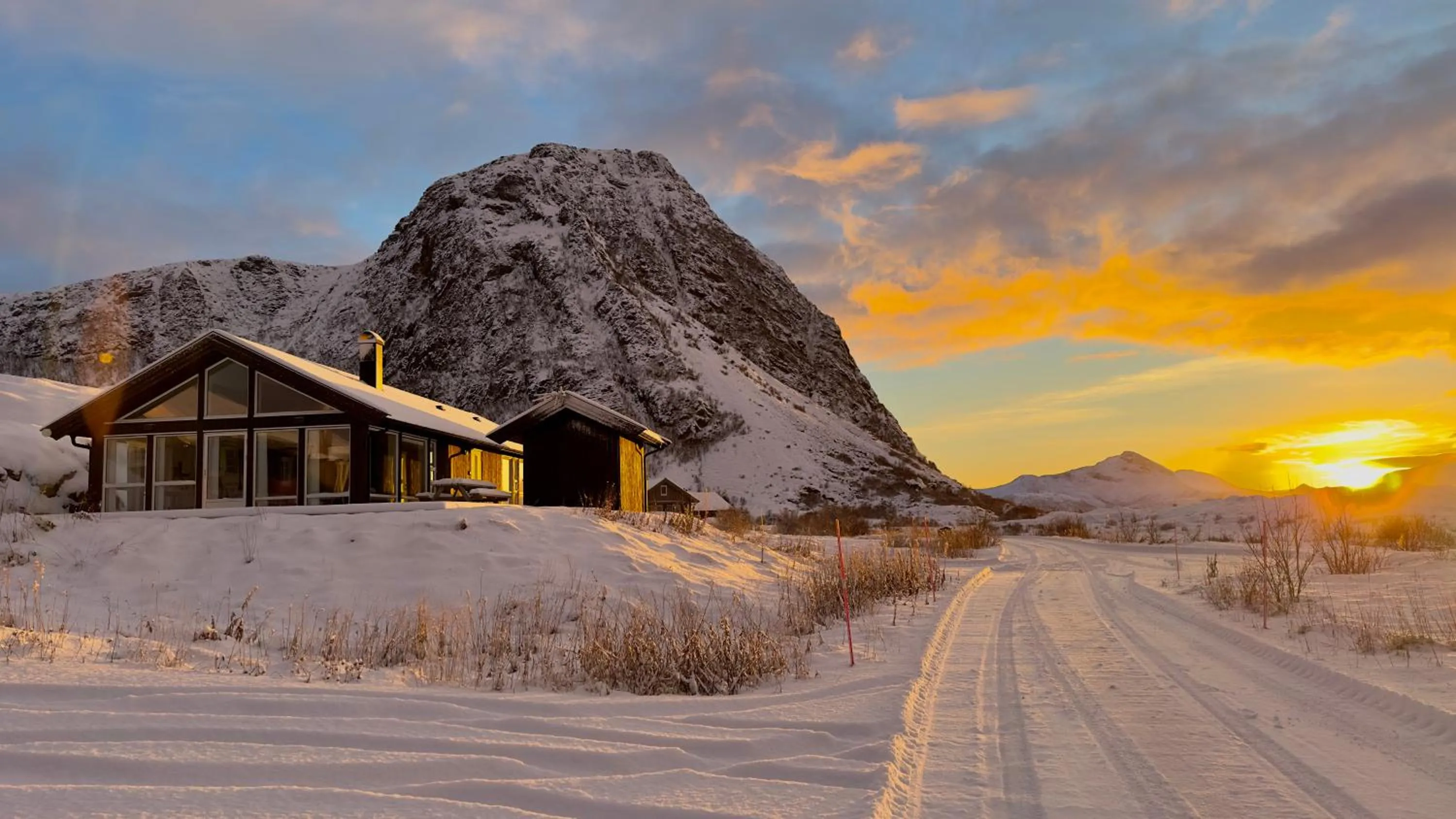 Natural landscape in Lofoten Links Lodges