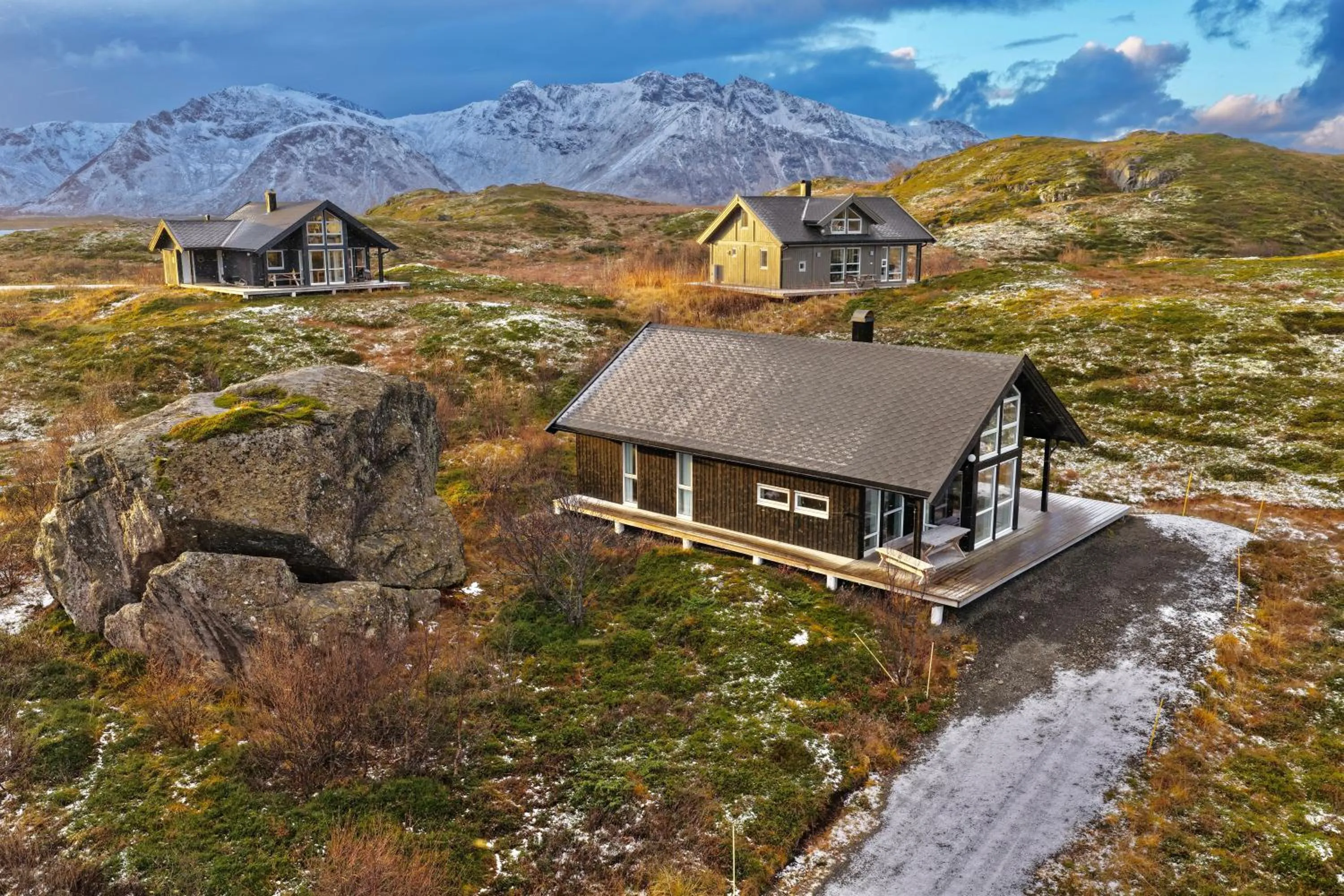 Natural landscape in Lofoten Links Lodges