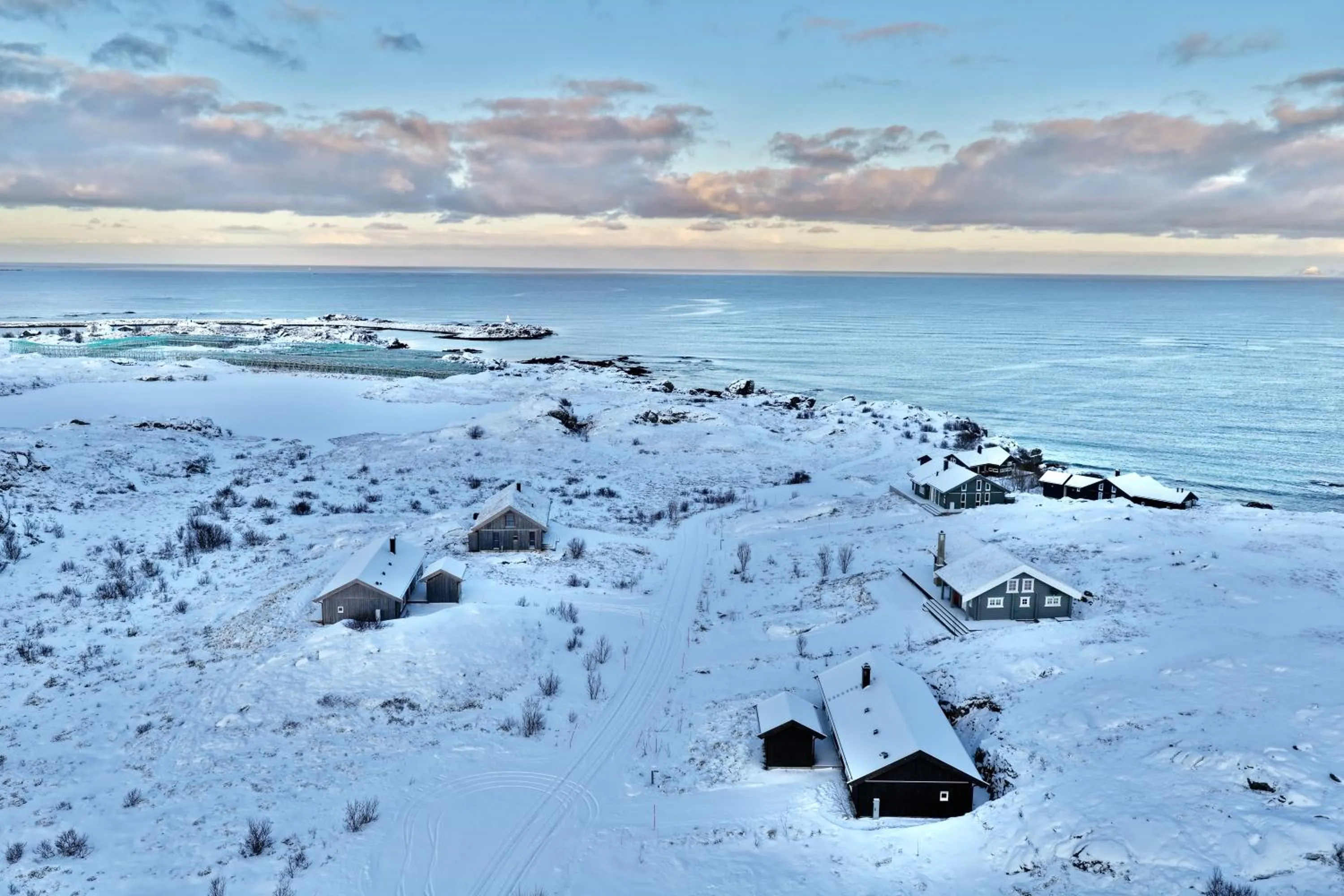Natural landscape in Lofoten Links Lodges