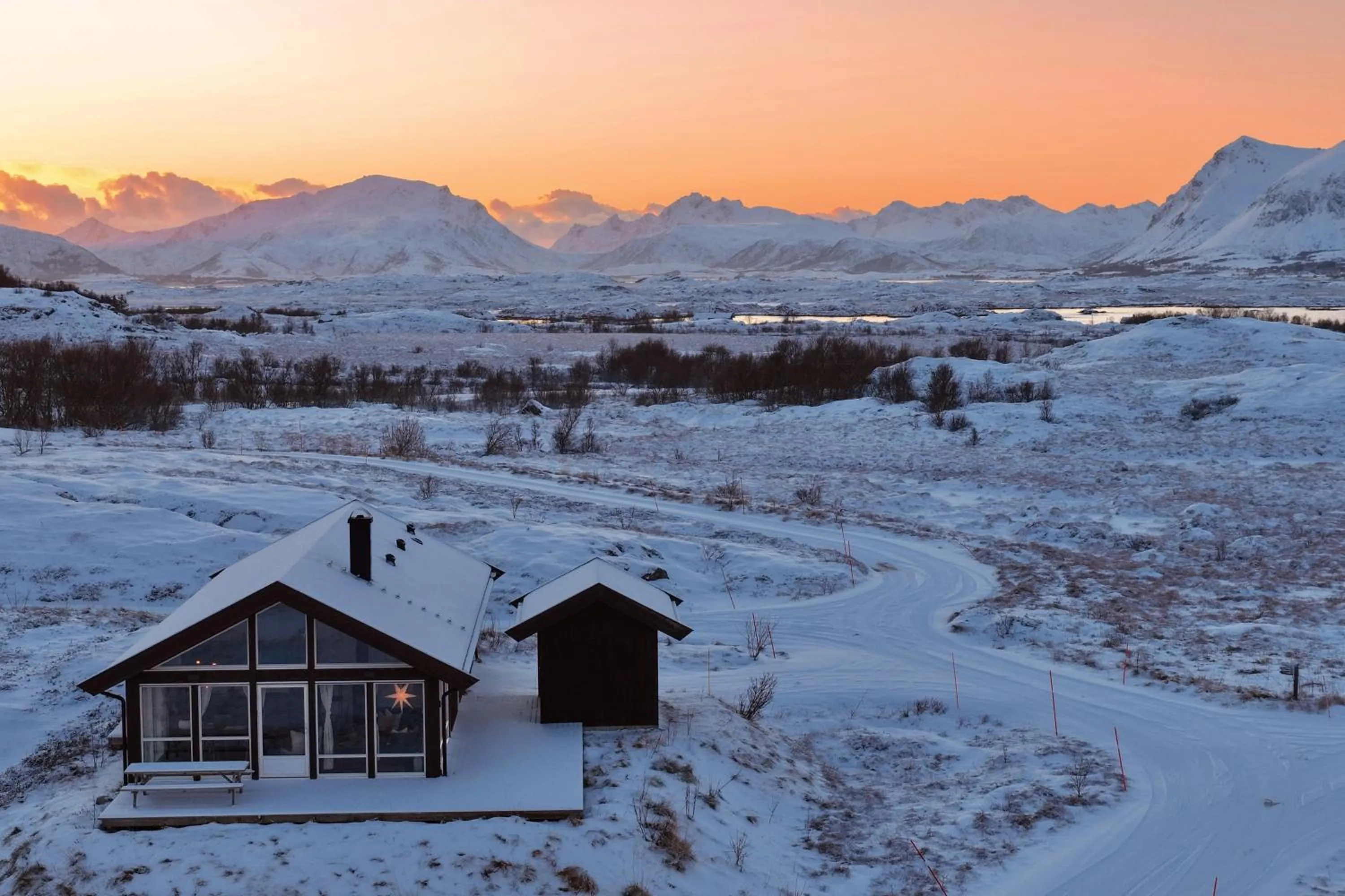 Winter in Lofoten Links Lodges