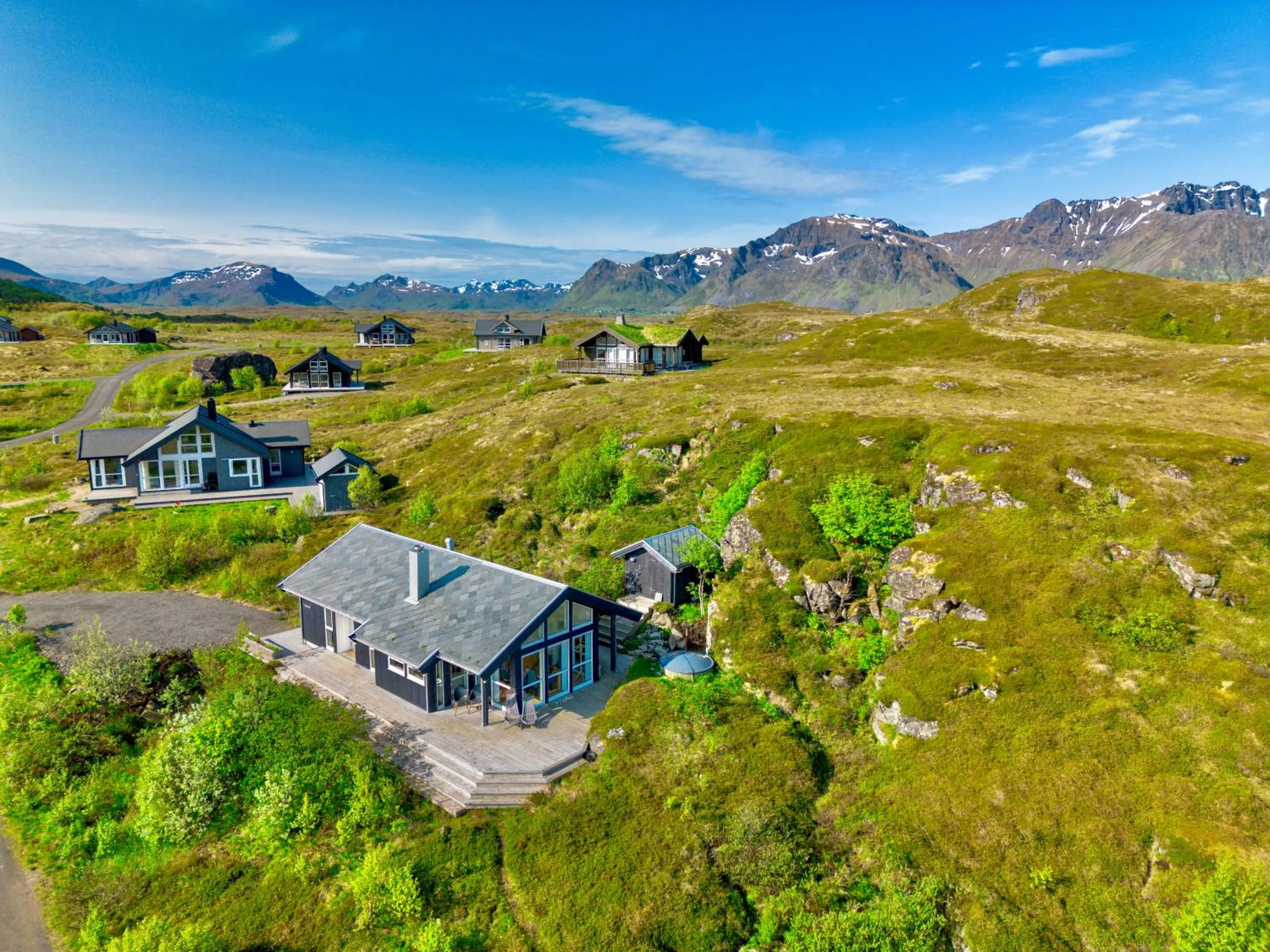Property building in Lofoten Links Lodges