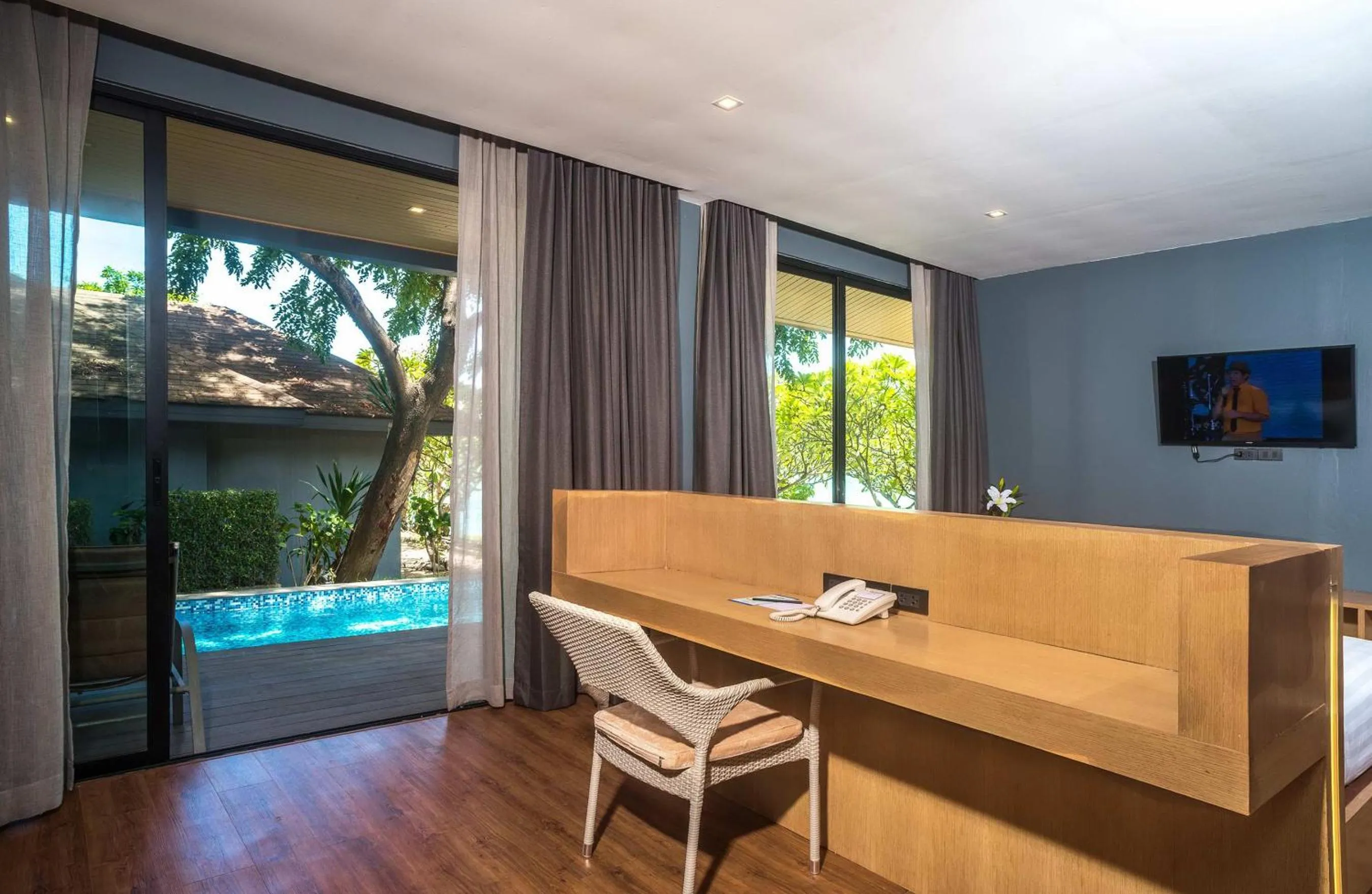 Garden view in The Bay Samui