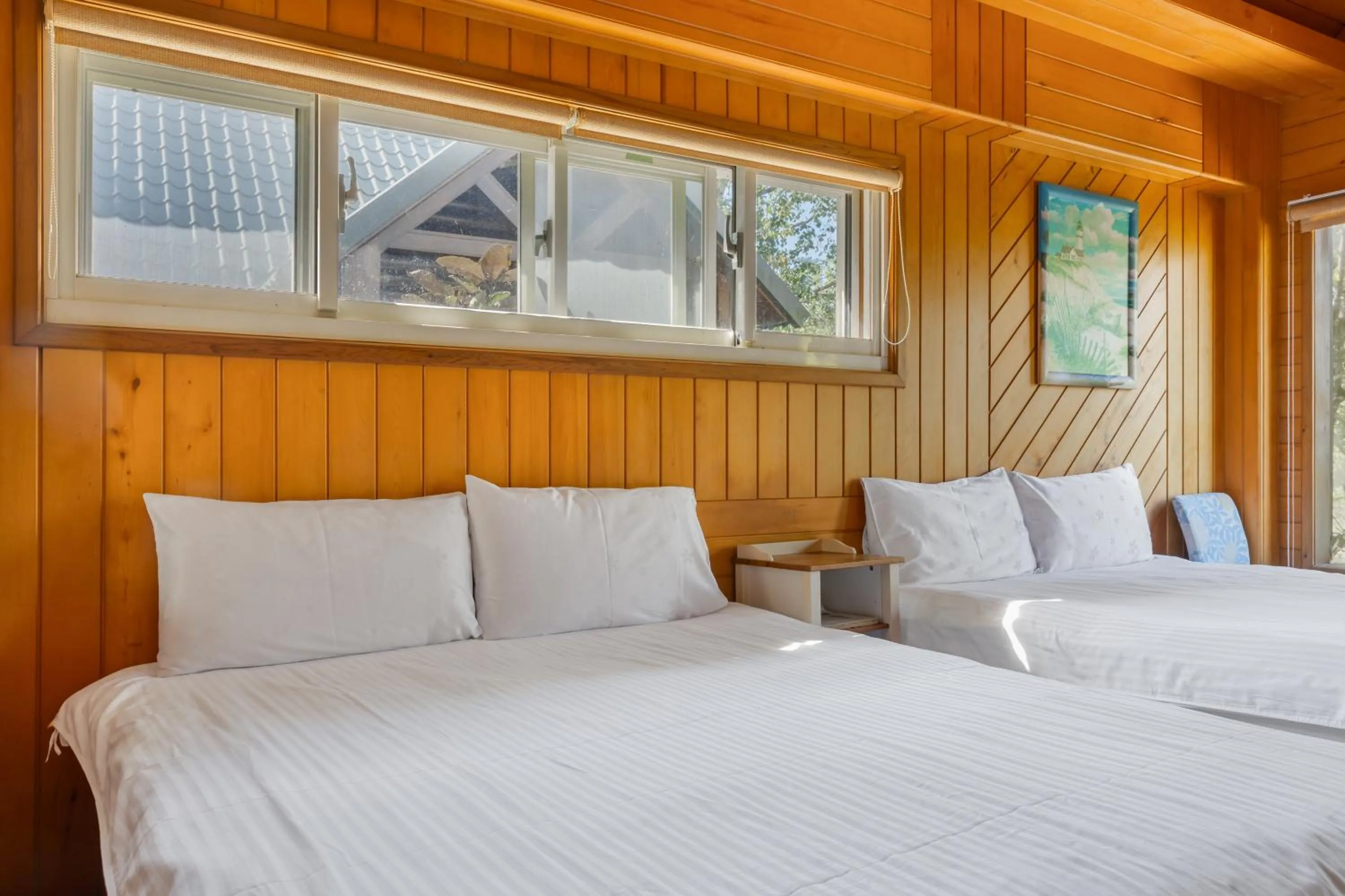 Bed in Green Forest Villa