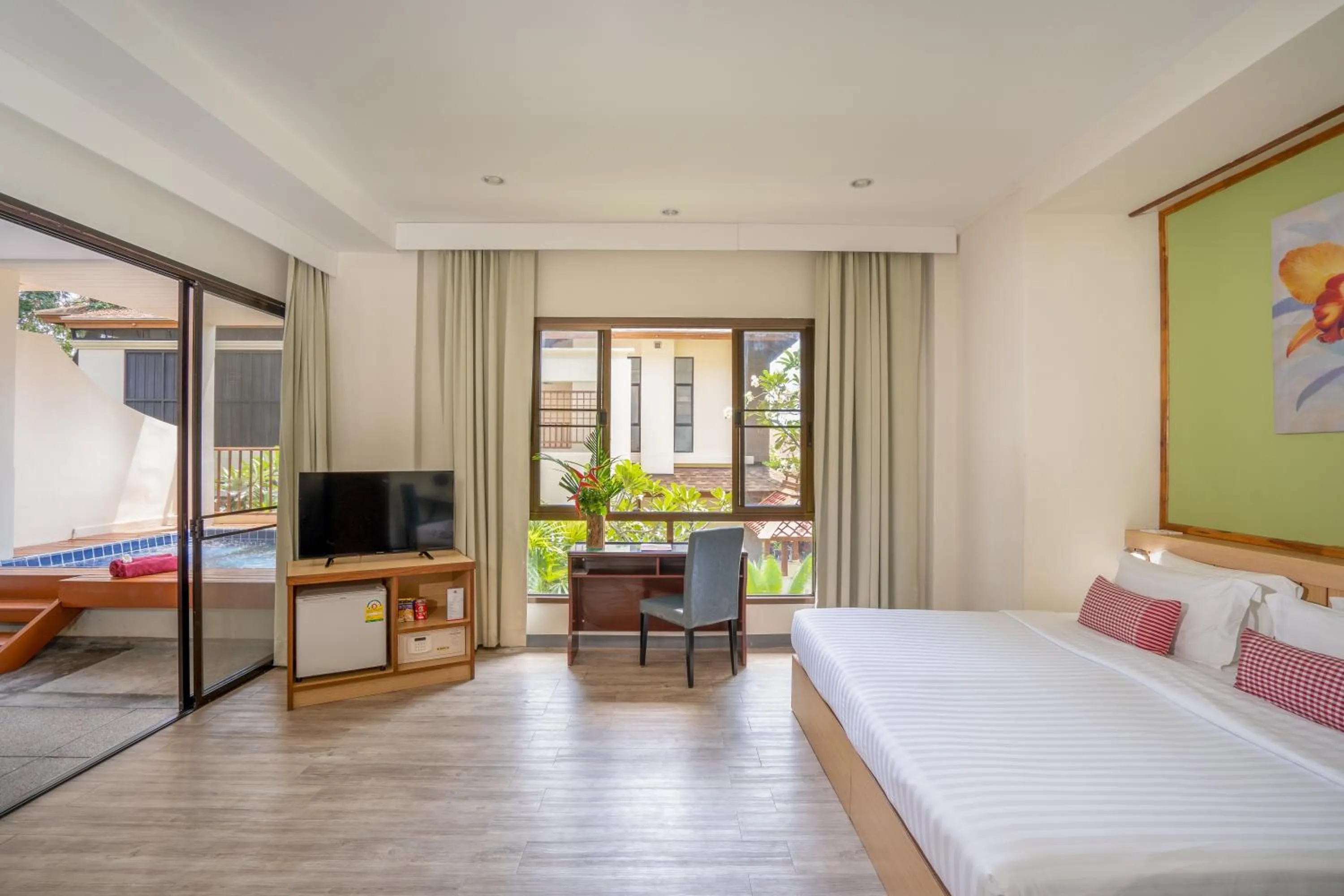 Bedroom, Bed in The Briza Beach Resort, Samui - SHA Plus