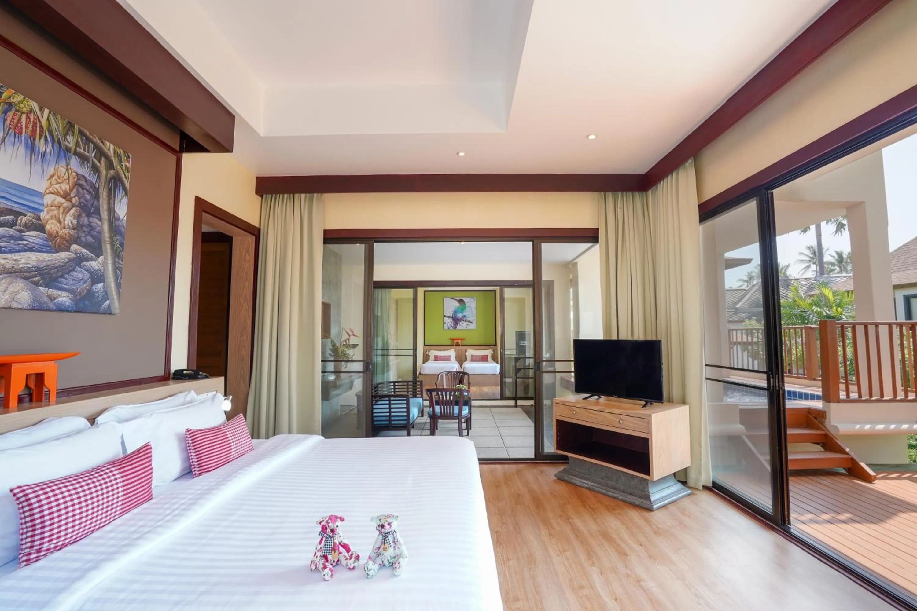 Bedroom, Bed in The Briza Beach Resort, Samui - SHA Plus