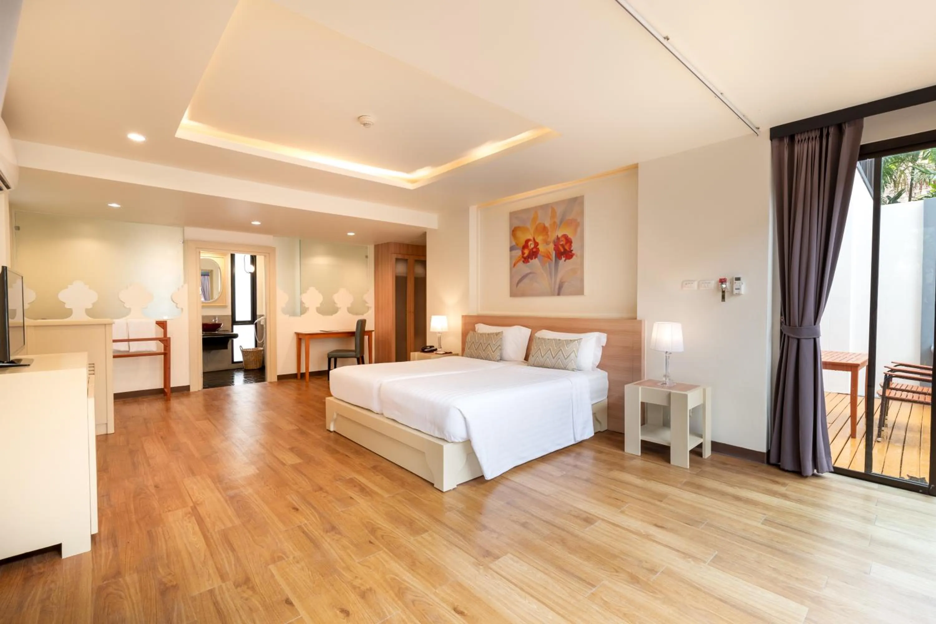 Bedroom, Bed in The Briza Beach Resort, Samui - SHA Plus