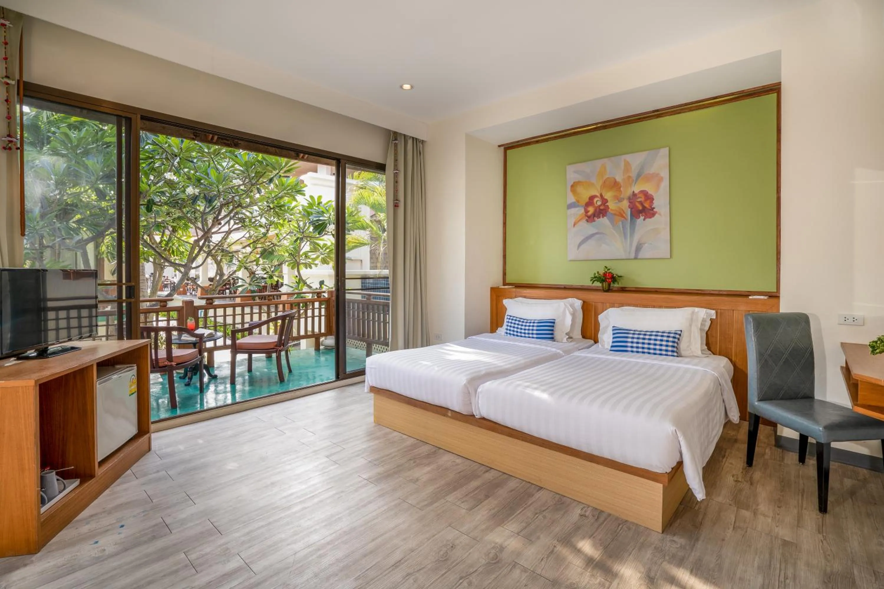 Bedroom, Bed in The Briza Beach Resort, Samui - SHA Plus