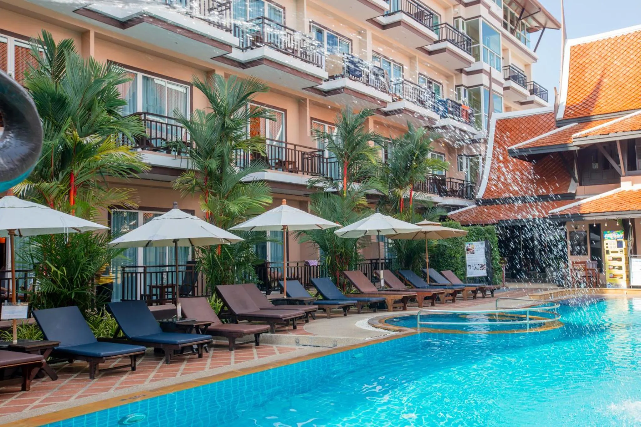 Pool view in Nipa Resort, Patong Beach