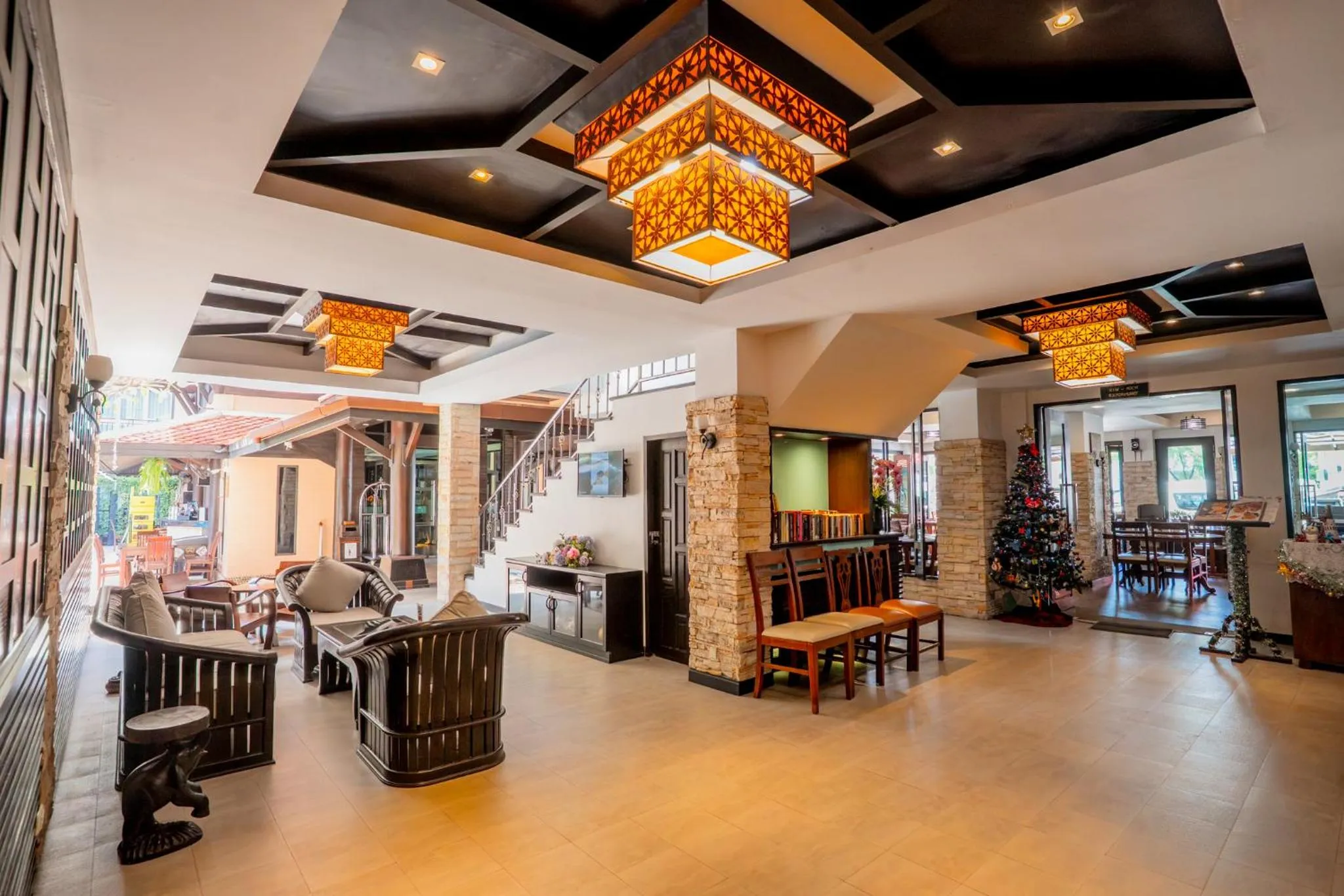 Seating area in Nipa Resort, Patong Beach