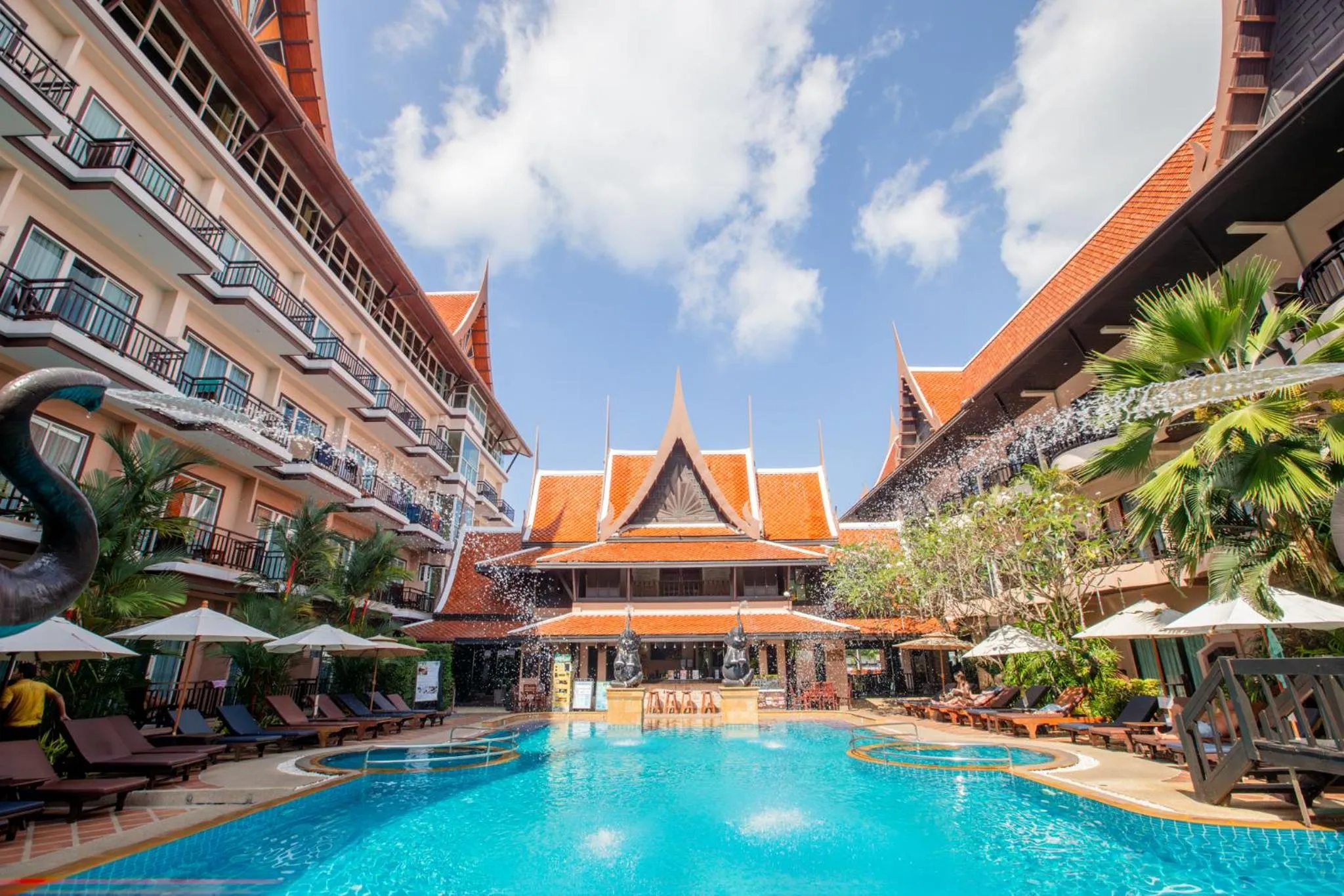 Swimming pool in Nipa Resort, Patong Beach