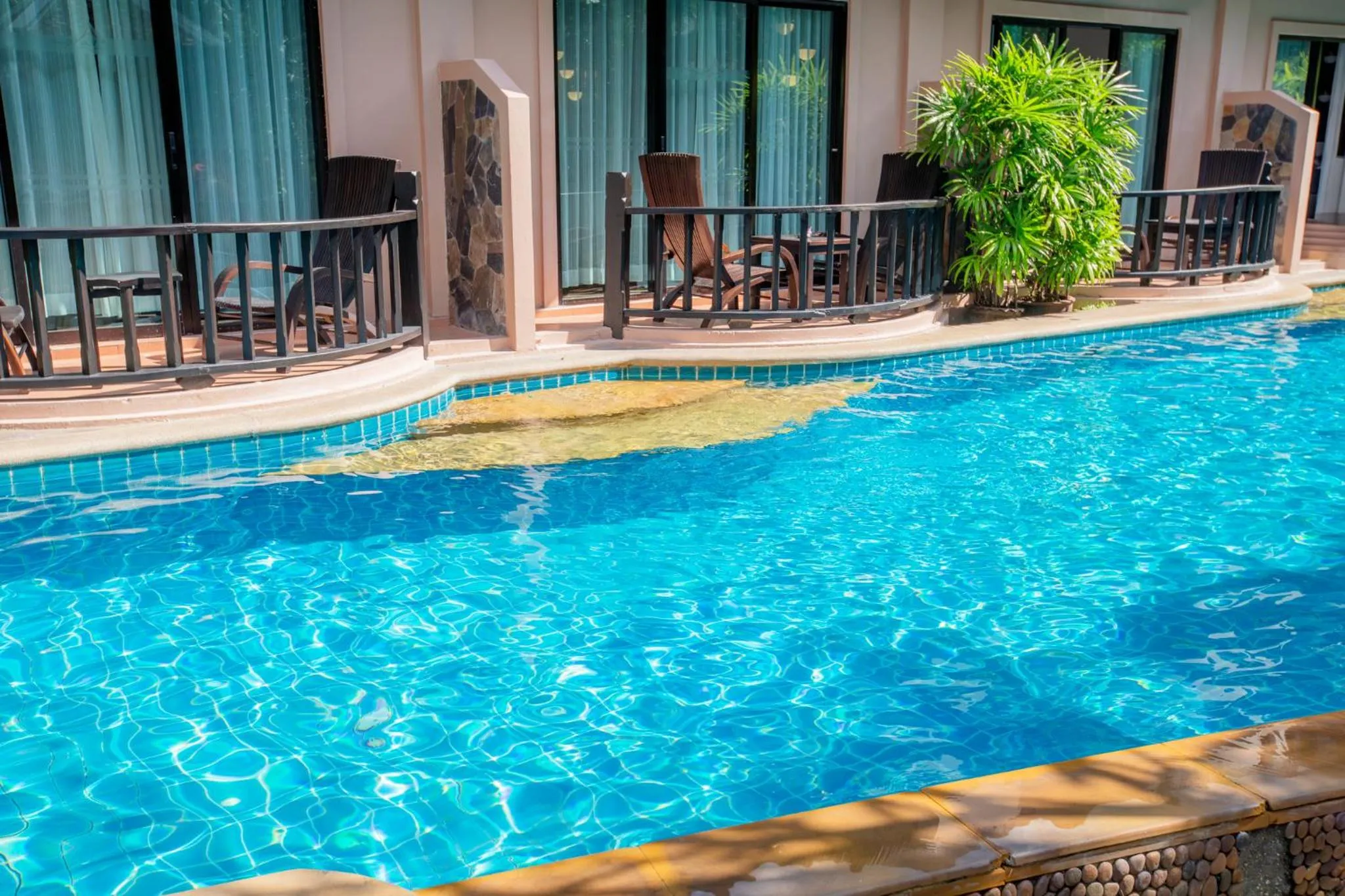 Pool view in Nipa Resort, Patong Beach