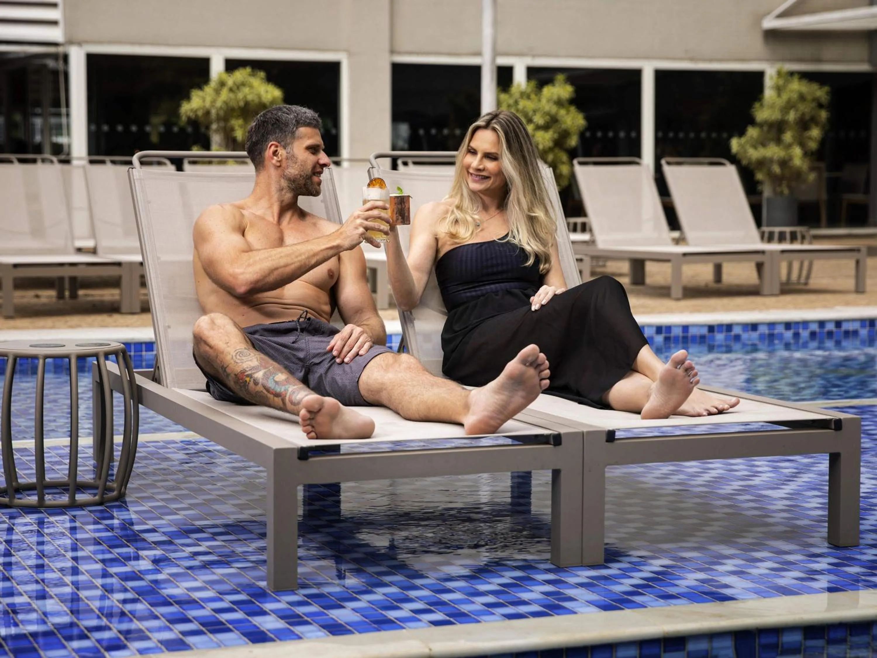 Pool view in Novotel Sao Paulo Morumbi