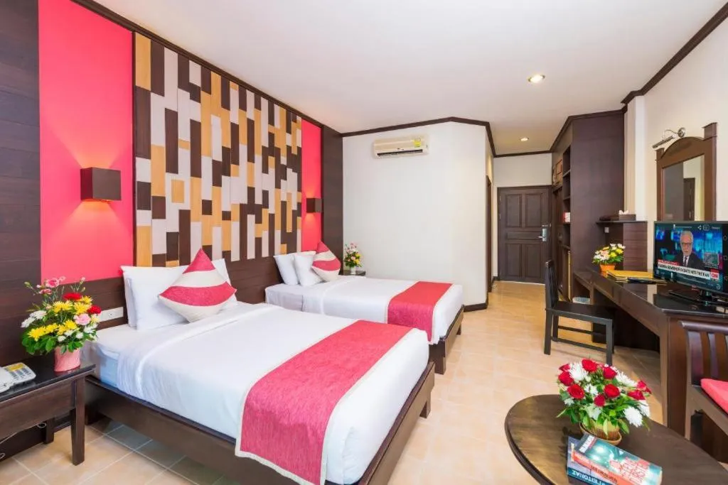 Bed in Am Samui Palace