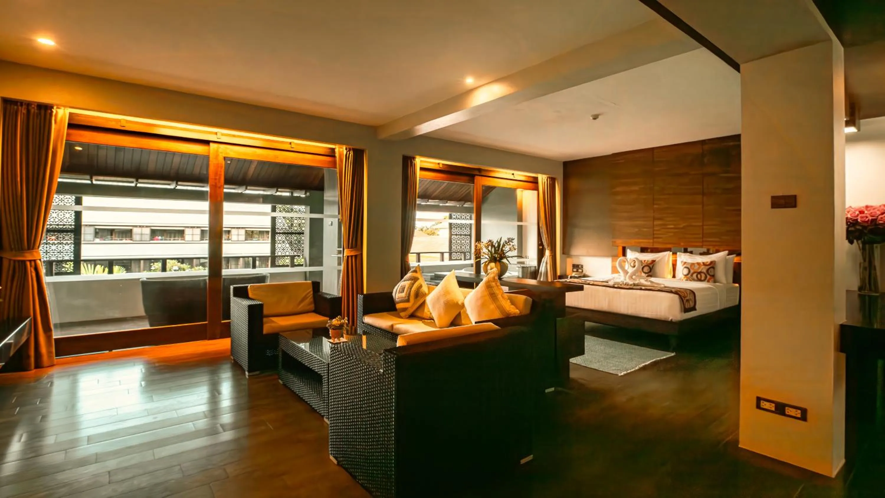 Bed in Am Samui Palace