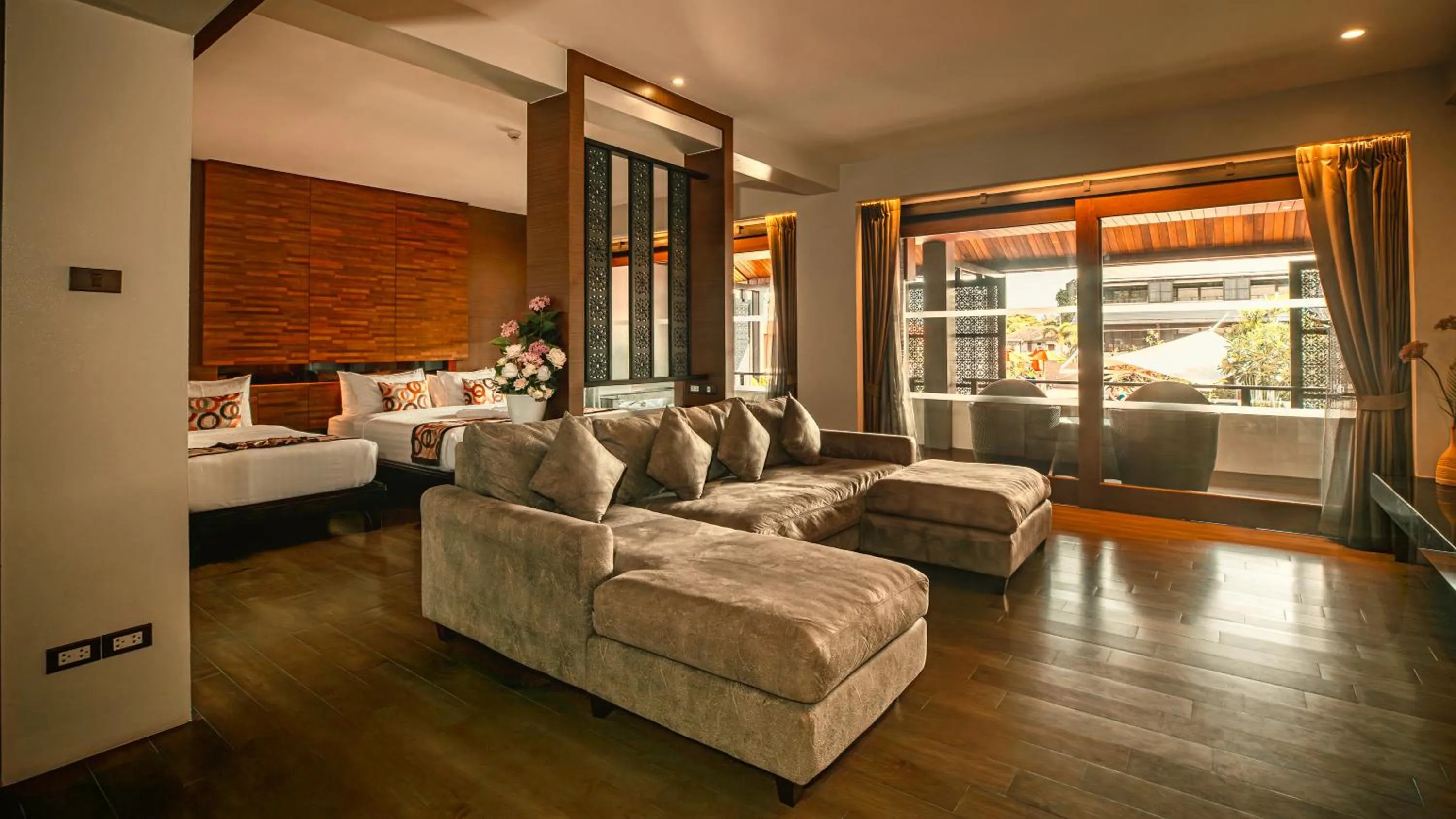 Bed in Am Samui Palace