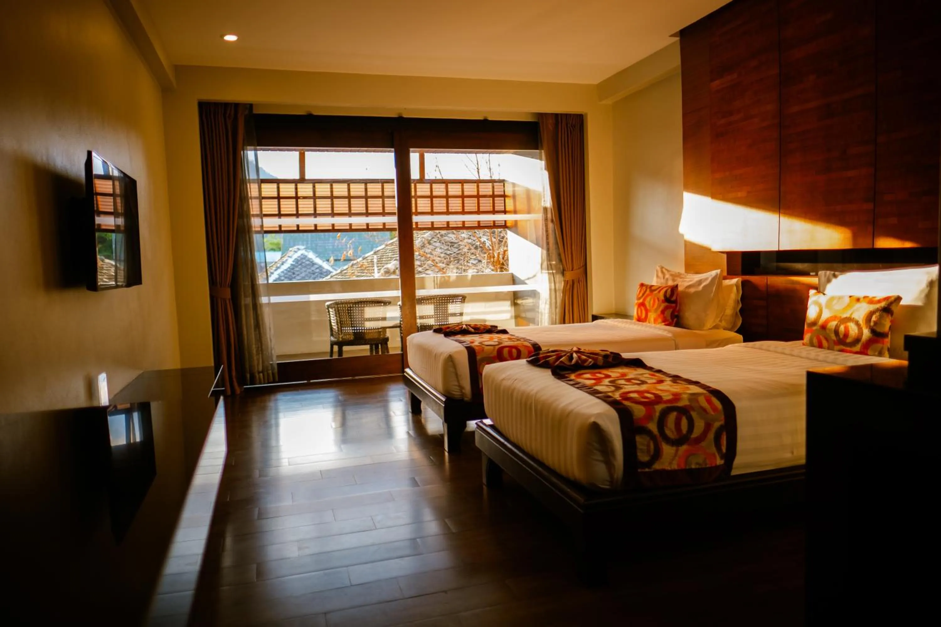 Bed in Am Samui Palace