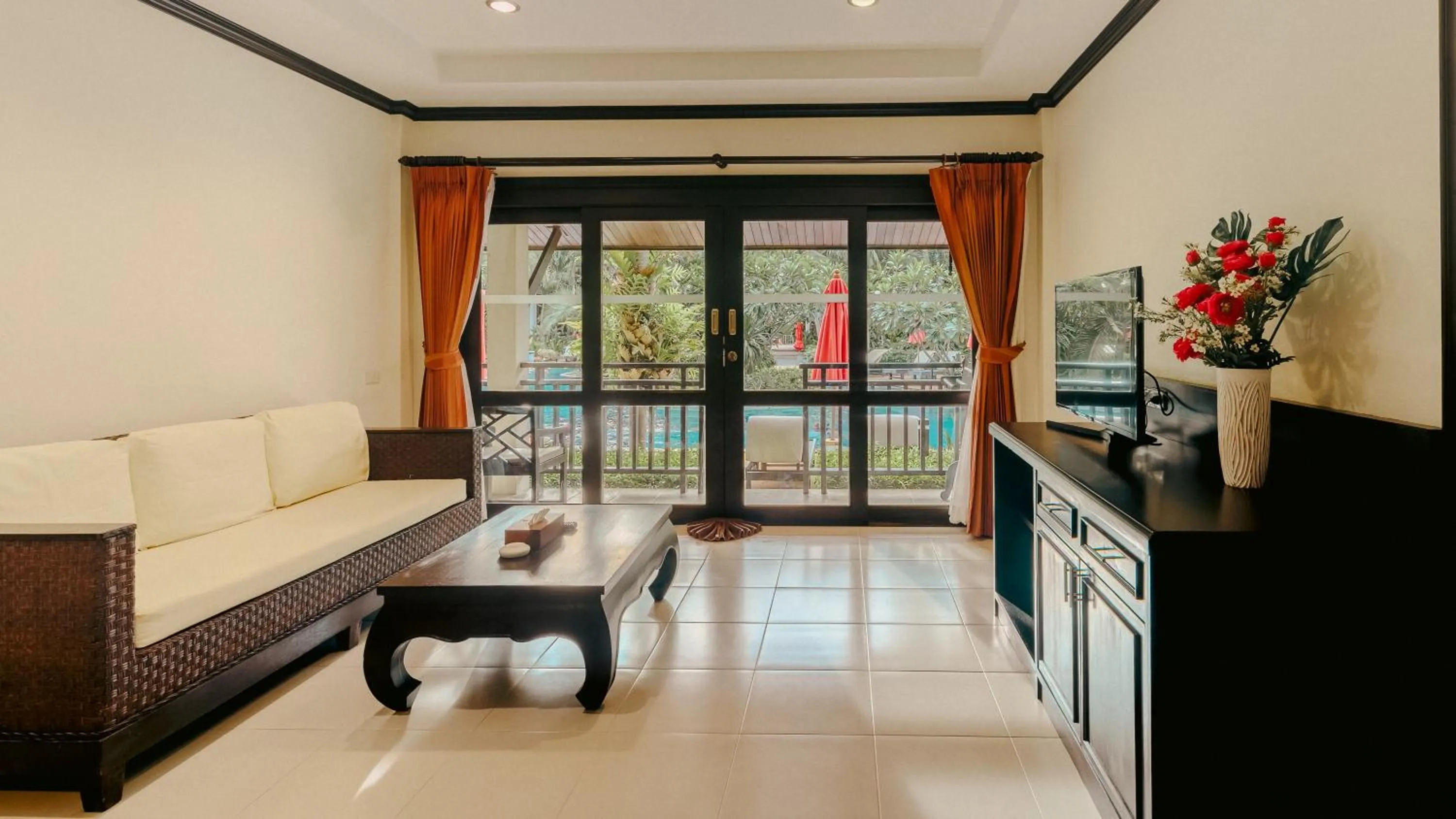 Living room in Am Samui Palace