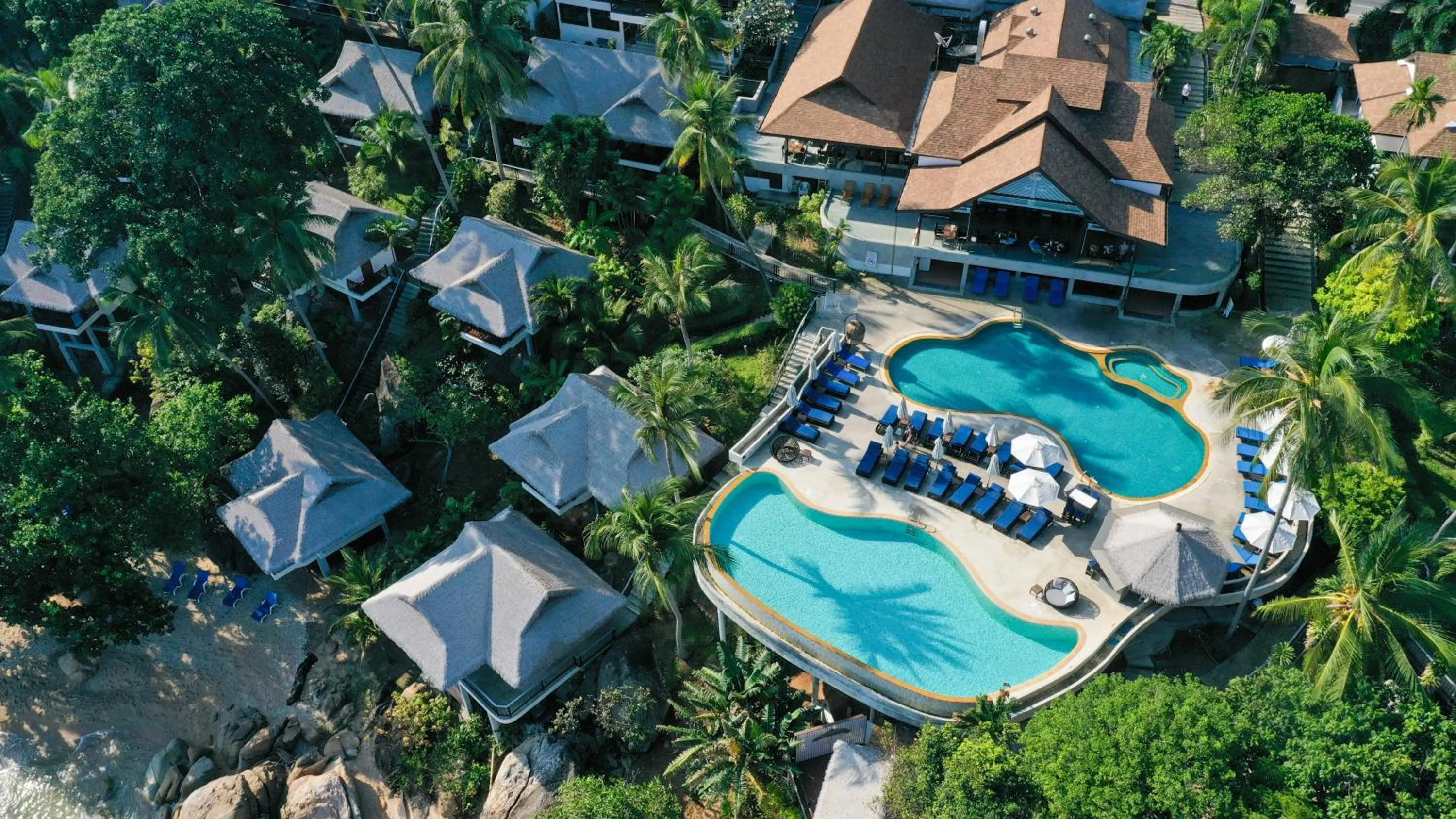 Bird's eye view in Coral Cliff Beach Resort Samui - SHA Plus