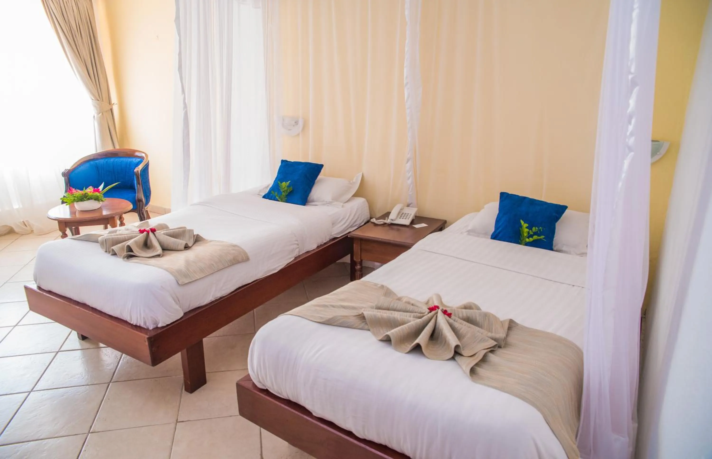 Bed in Nyali Beach Holiday Resort