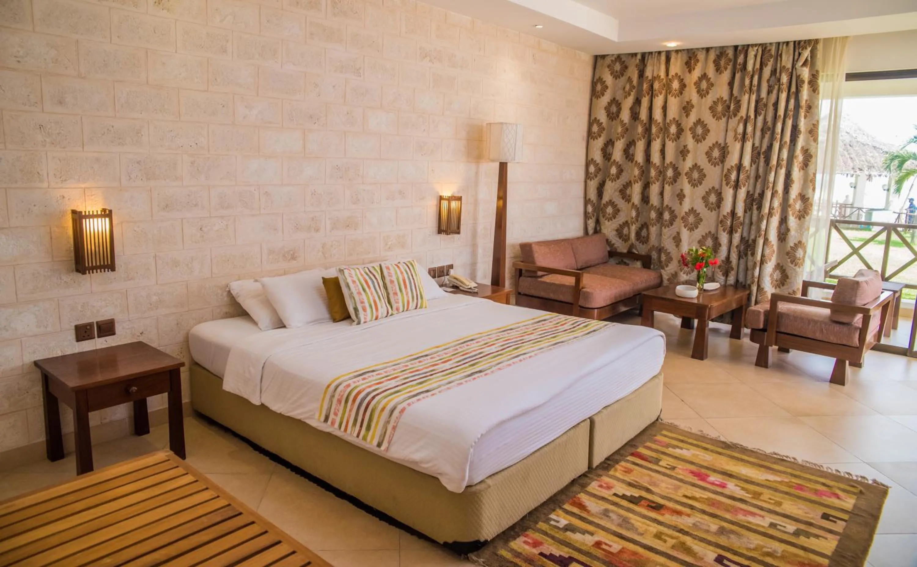 Bed in Nyali Beach Holiday Resort