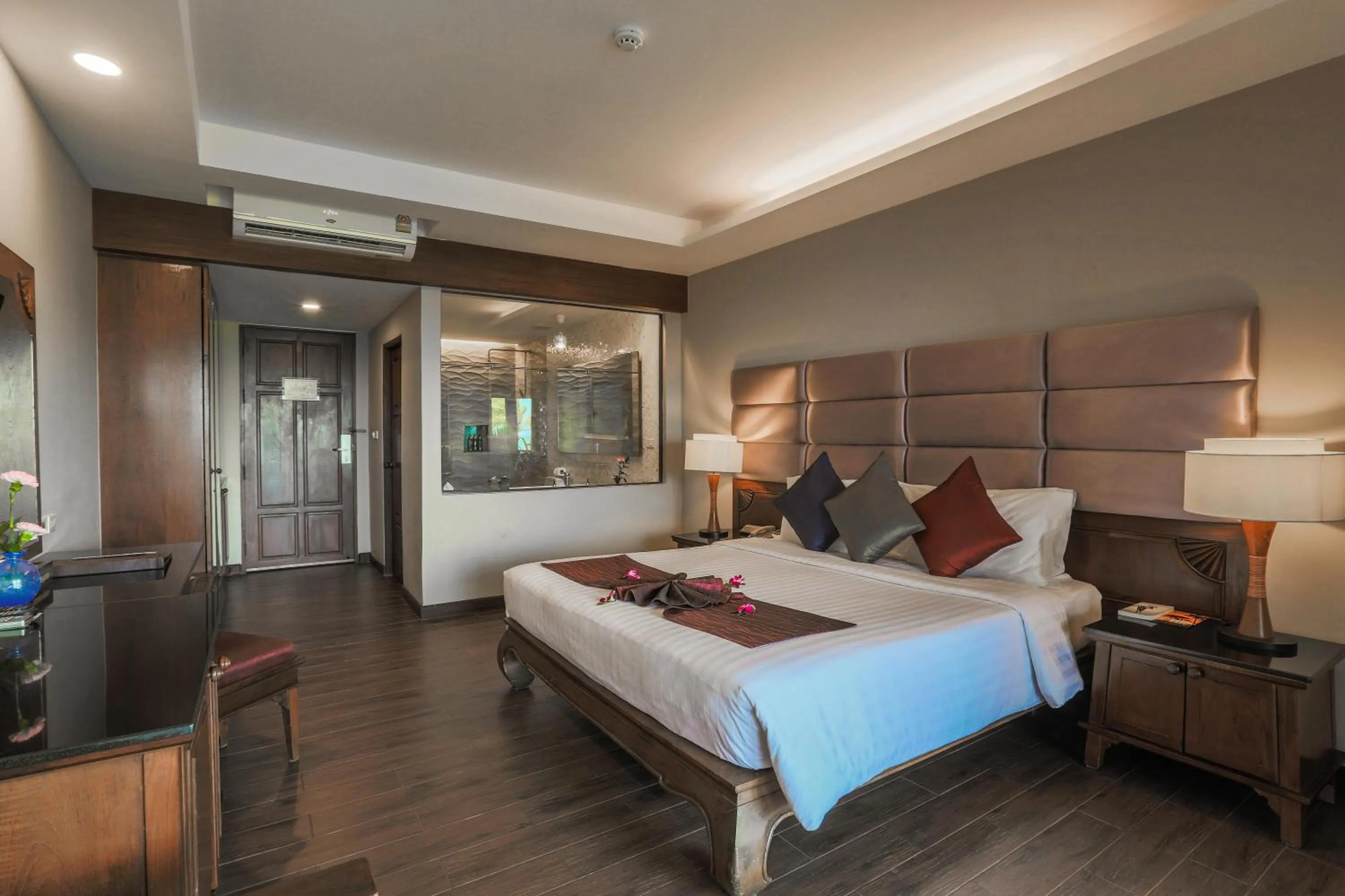 Bedroom, Bed in Nora Beach Resort & Spa - SHA Extra Plus