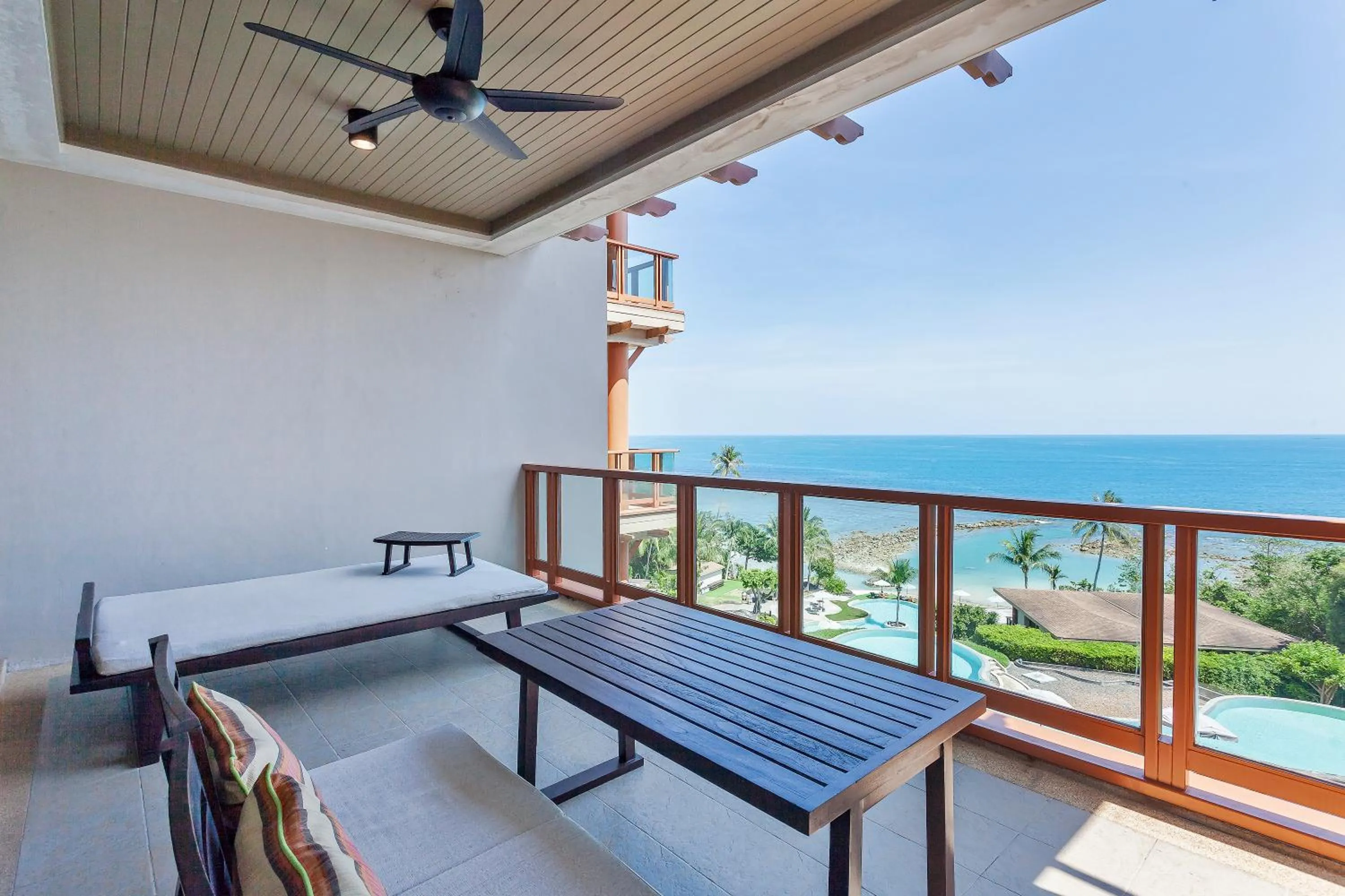 Patio in ShaSa Resort - Luxury Beachfront Suites