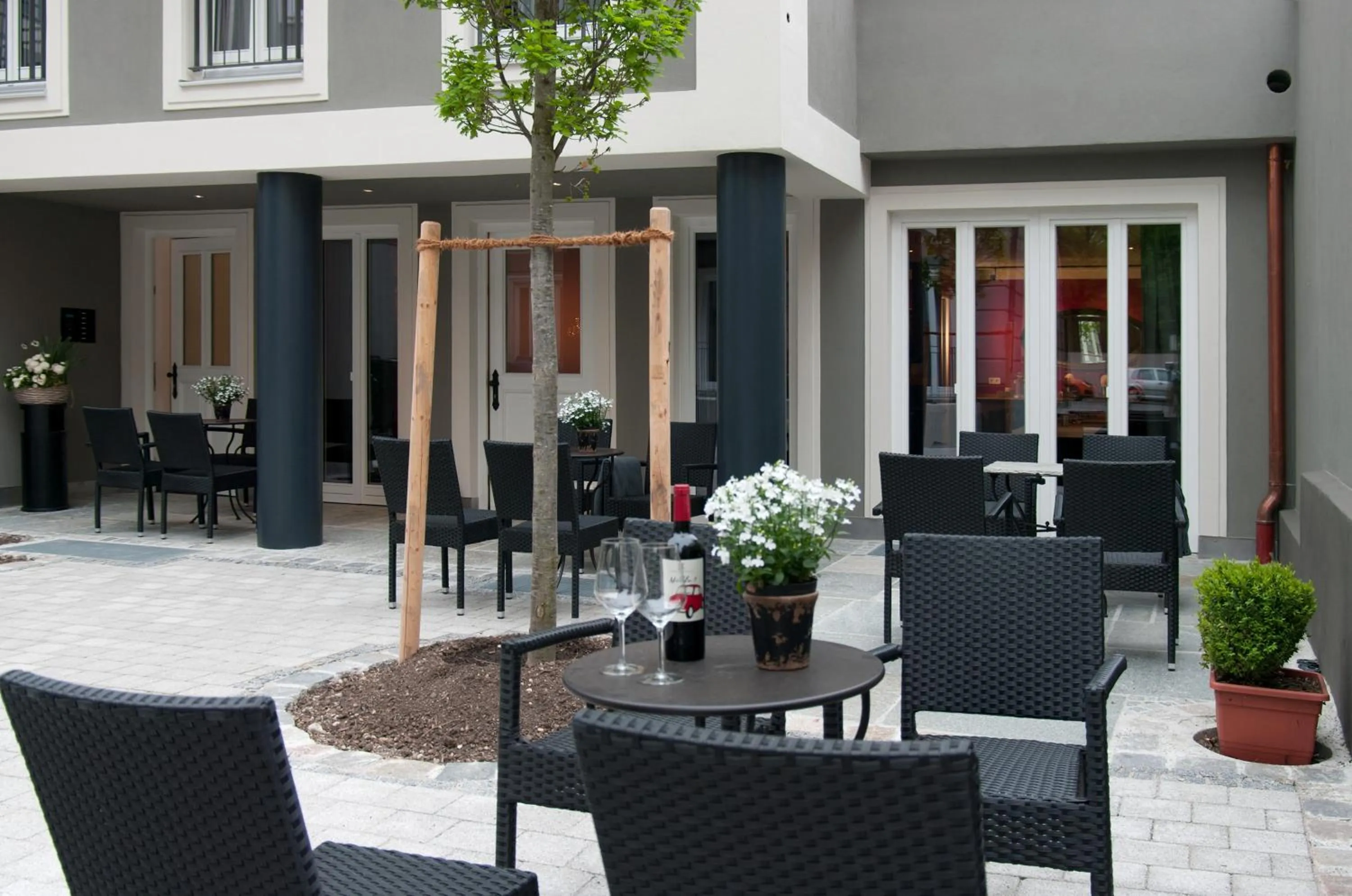 Patio in Hotel im Hof