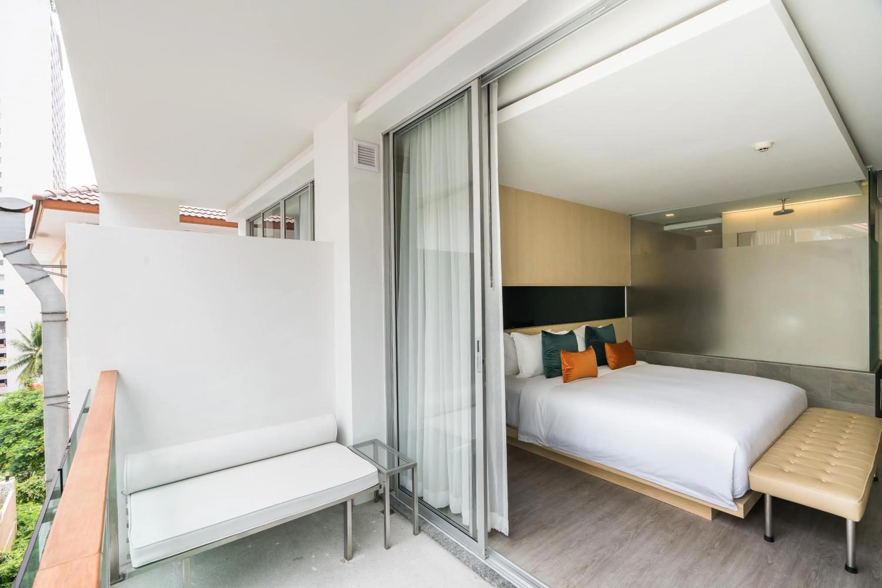 Balcony/Terrace, Bed in Hotel Vista