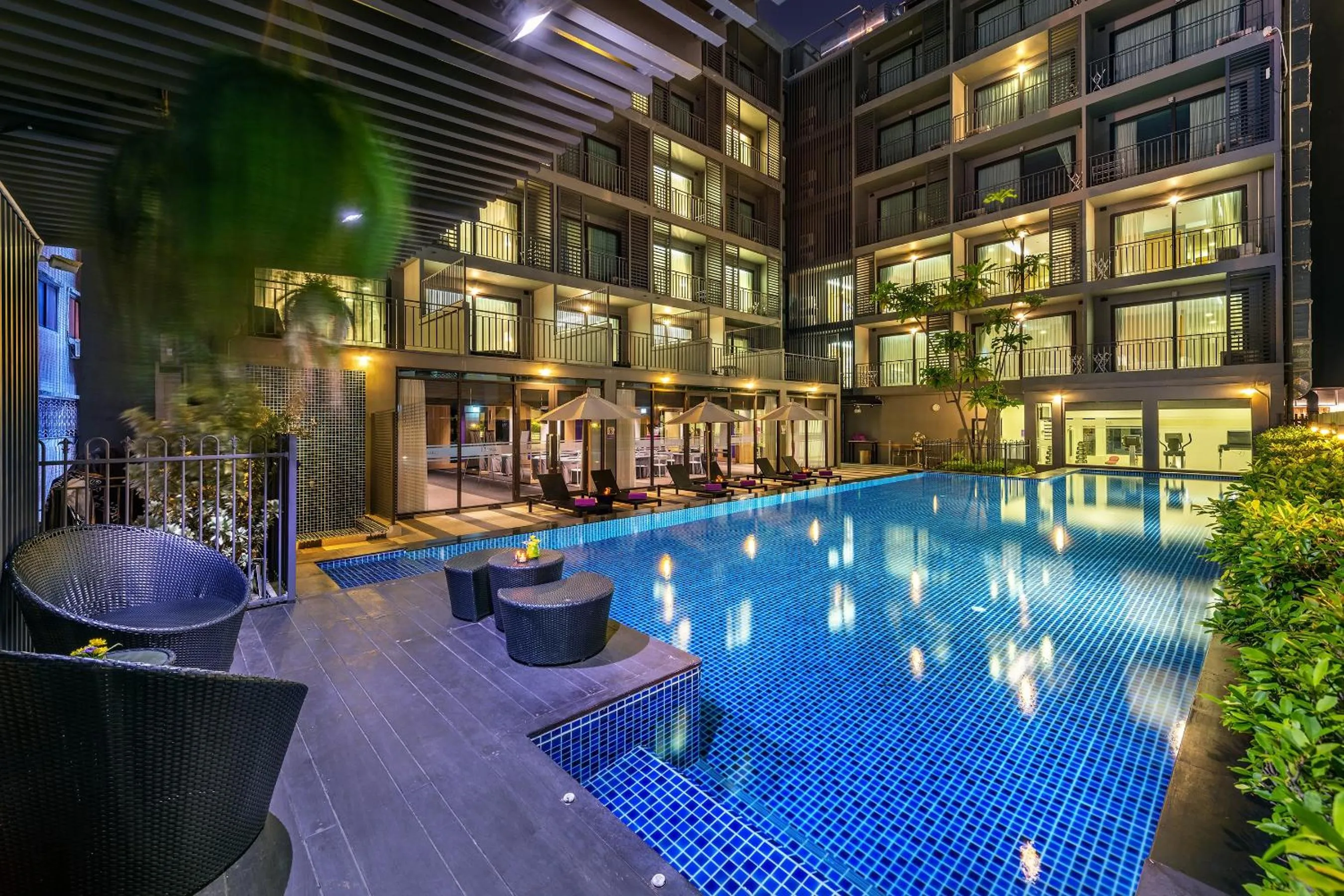 Swimming pool in PLAAI Prime Hotel Rayong SHA Extra Plus