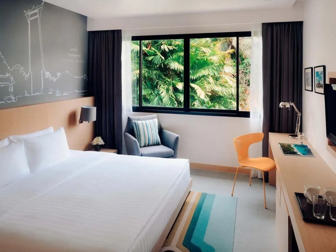 Bed in Paradox Resort Phuket