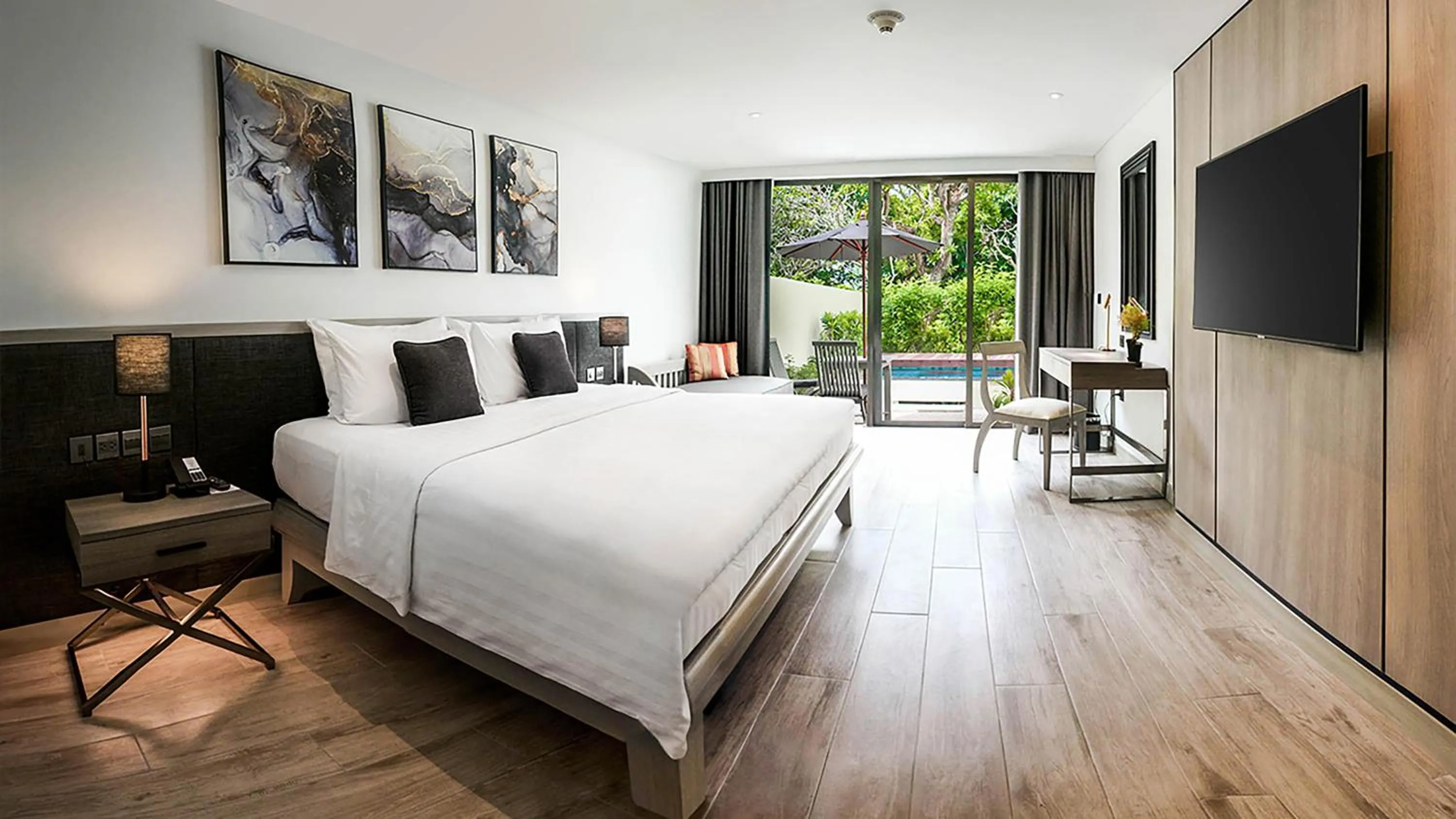 Bed in Paradox Resort Phuket