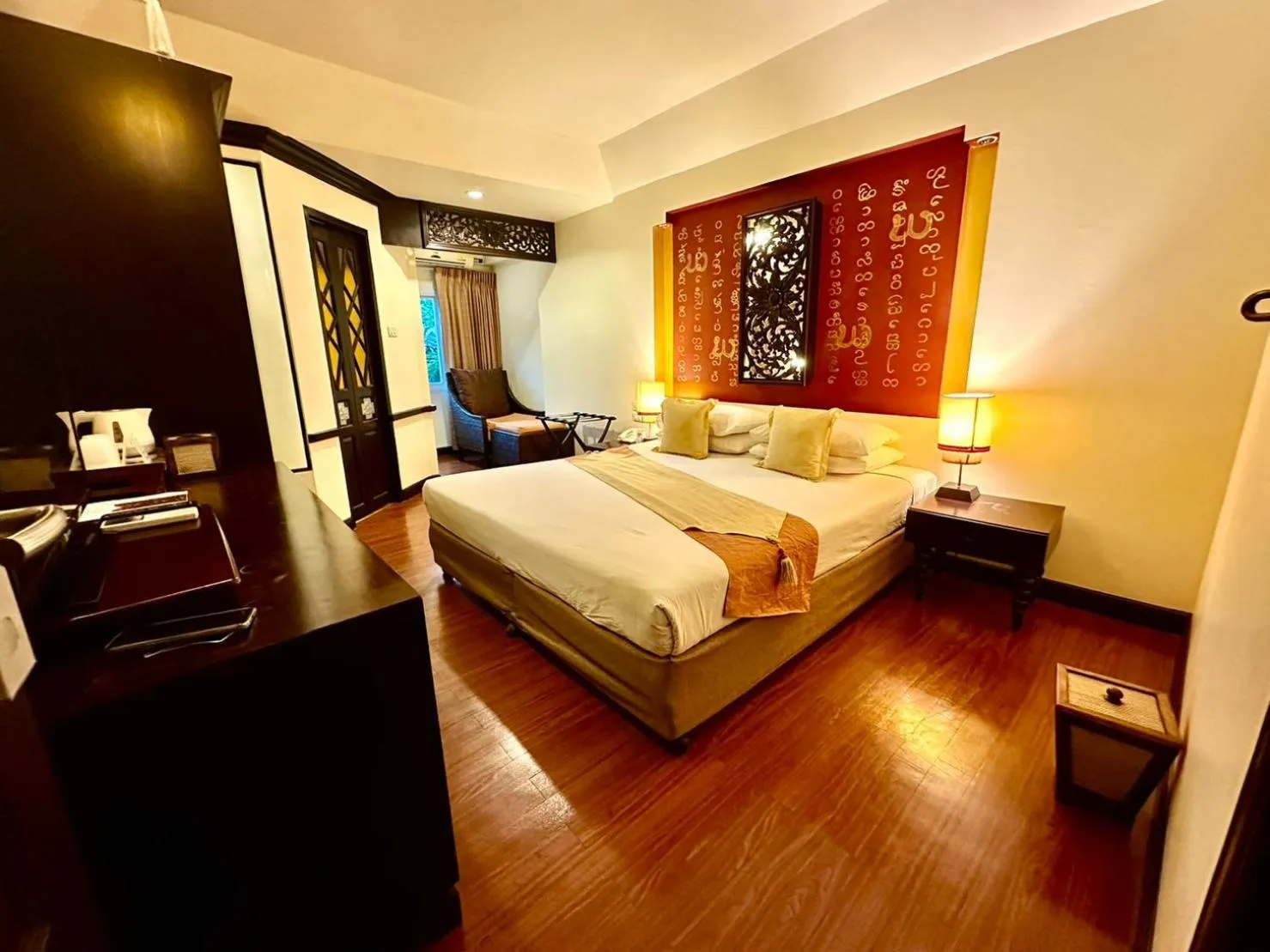 Bed in Chiangmai Gate Hotel