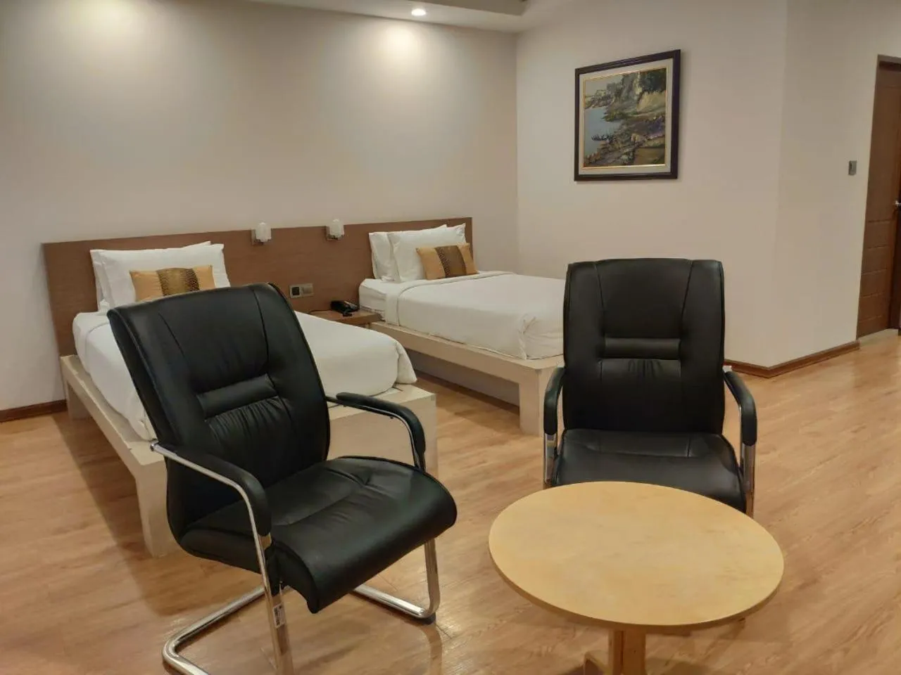 Seating area in Serene Valley Hotel