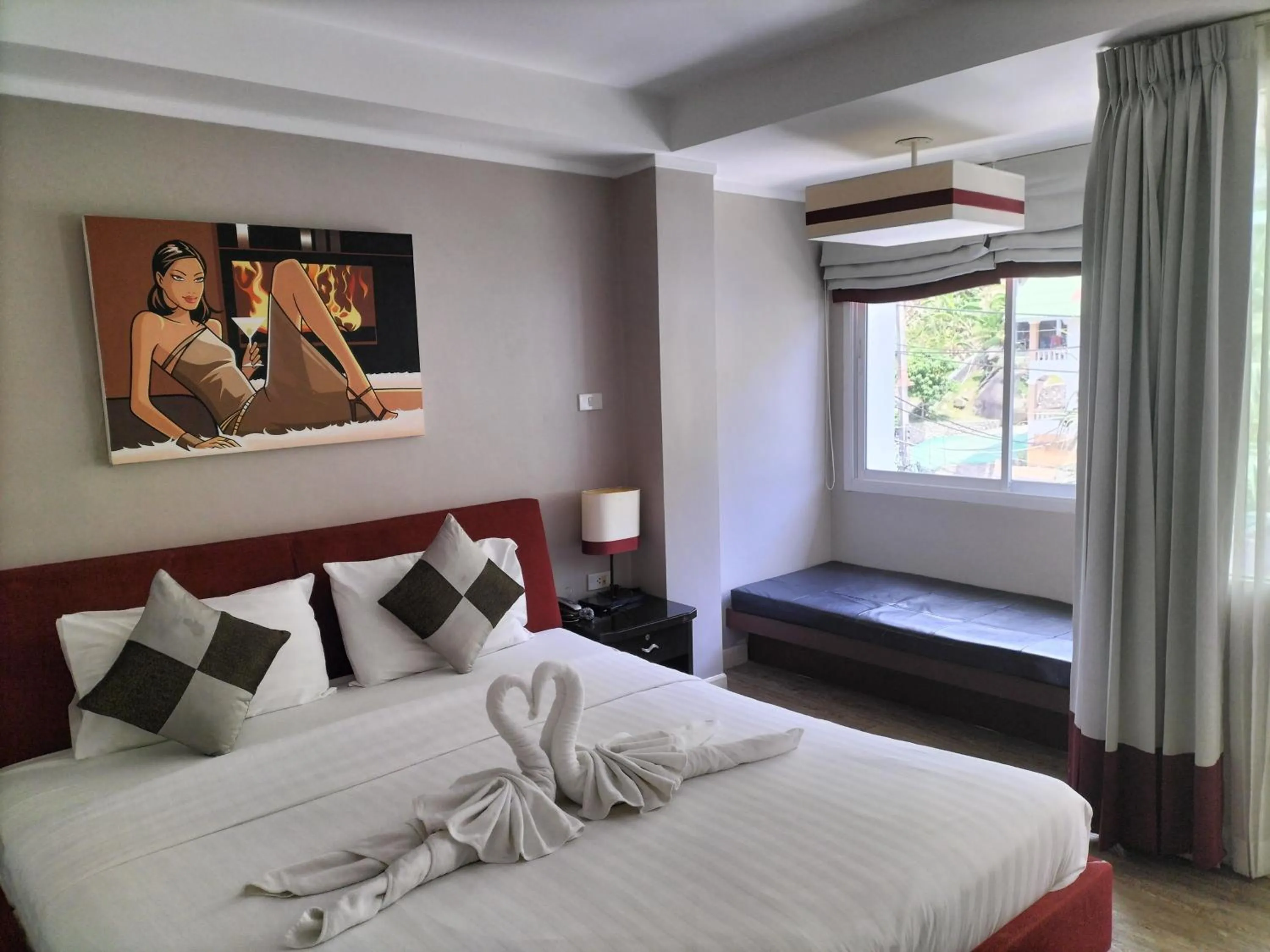 Decorative detail, Bed in Kata Beach Studio Phuket