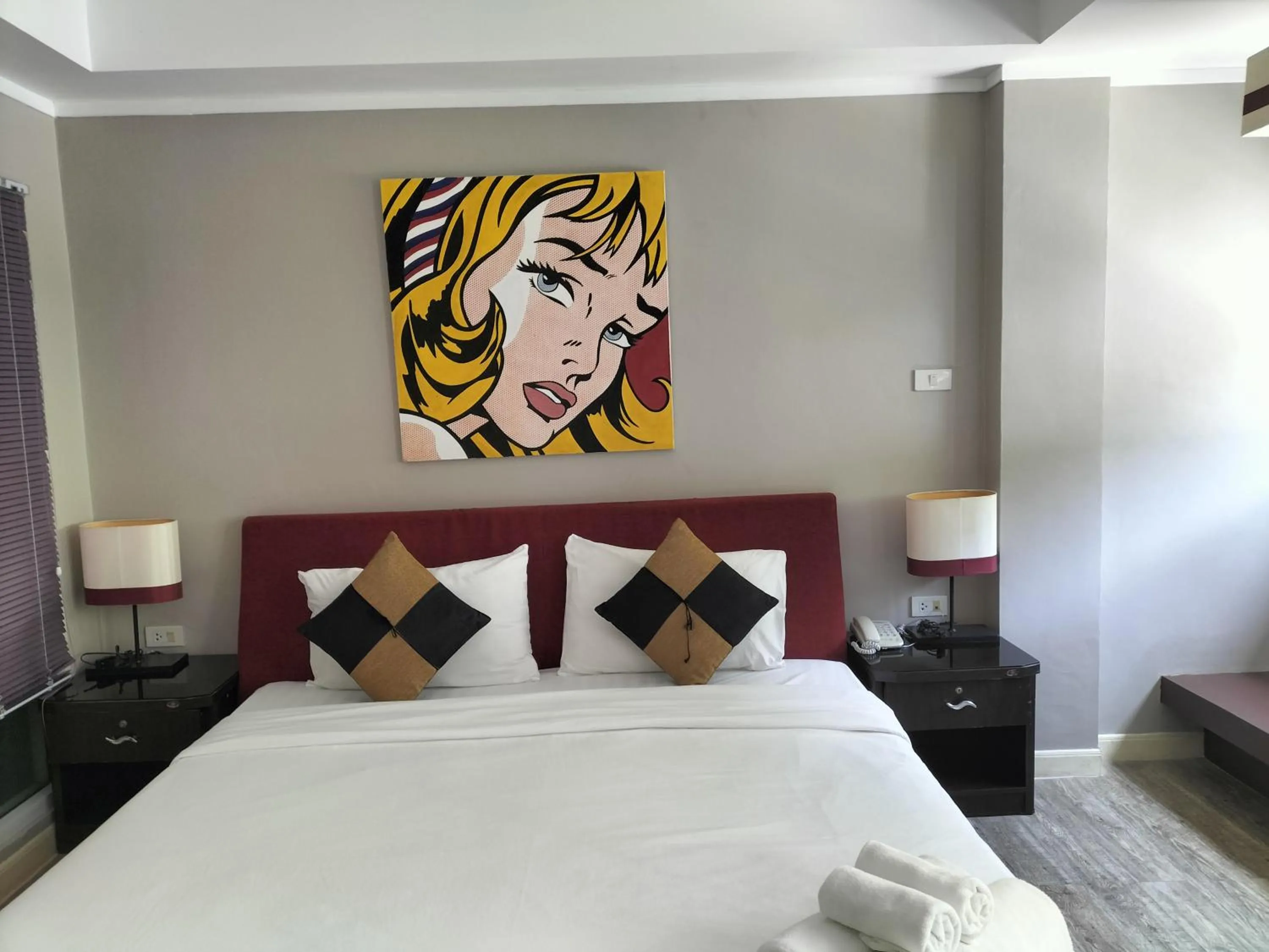 Decorative detail, Bed in Kata Beach Studio Phuket