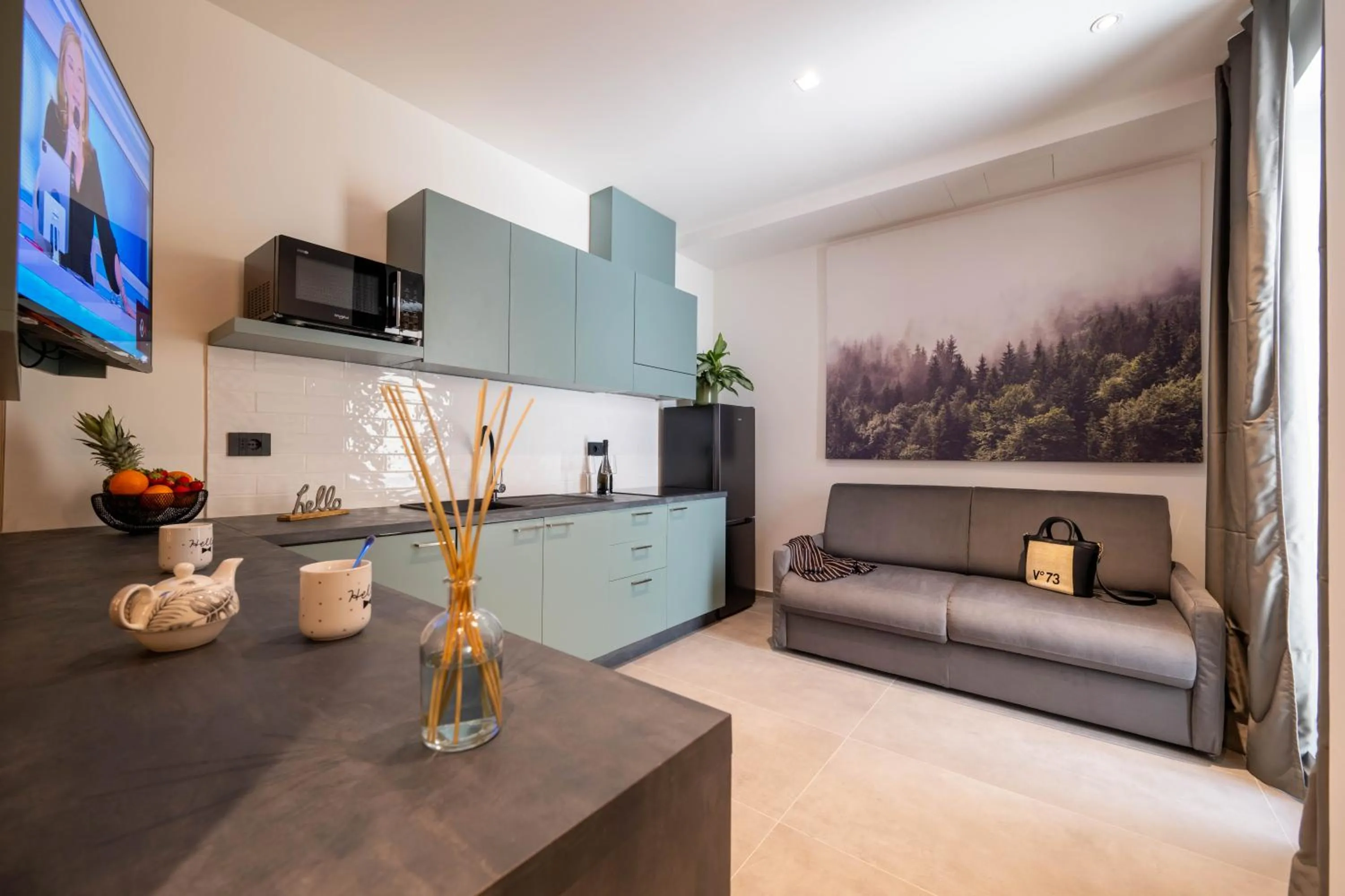 Kitchen or kitchenette in Meg Lifestyle Hotel & Apartaments