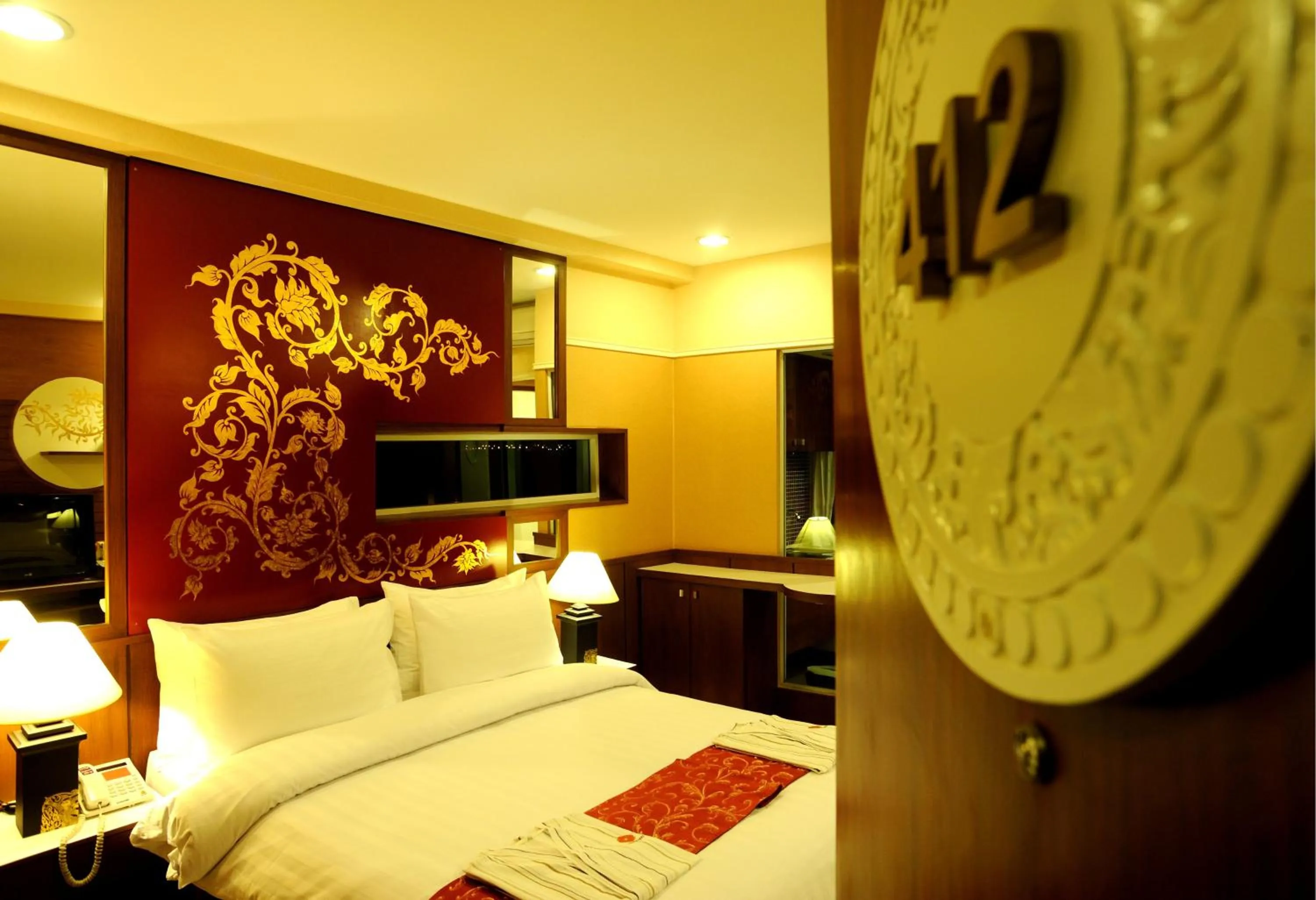 Photo of the whole room, Bed in Mariya Boutique Hotel At Suvarnabhumi Airport