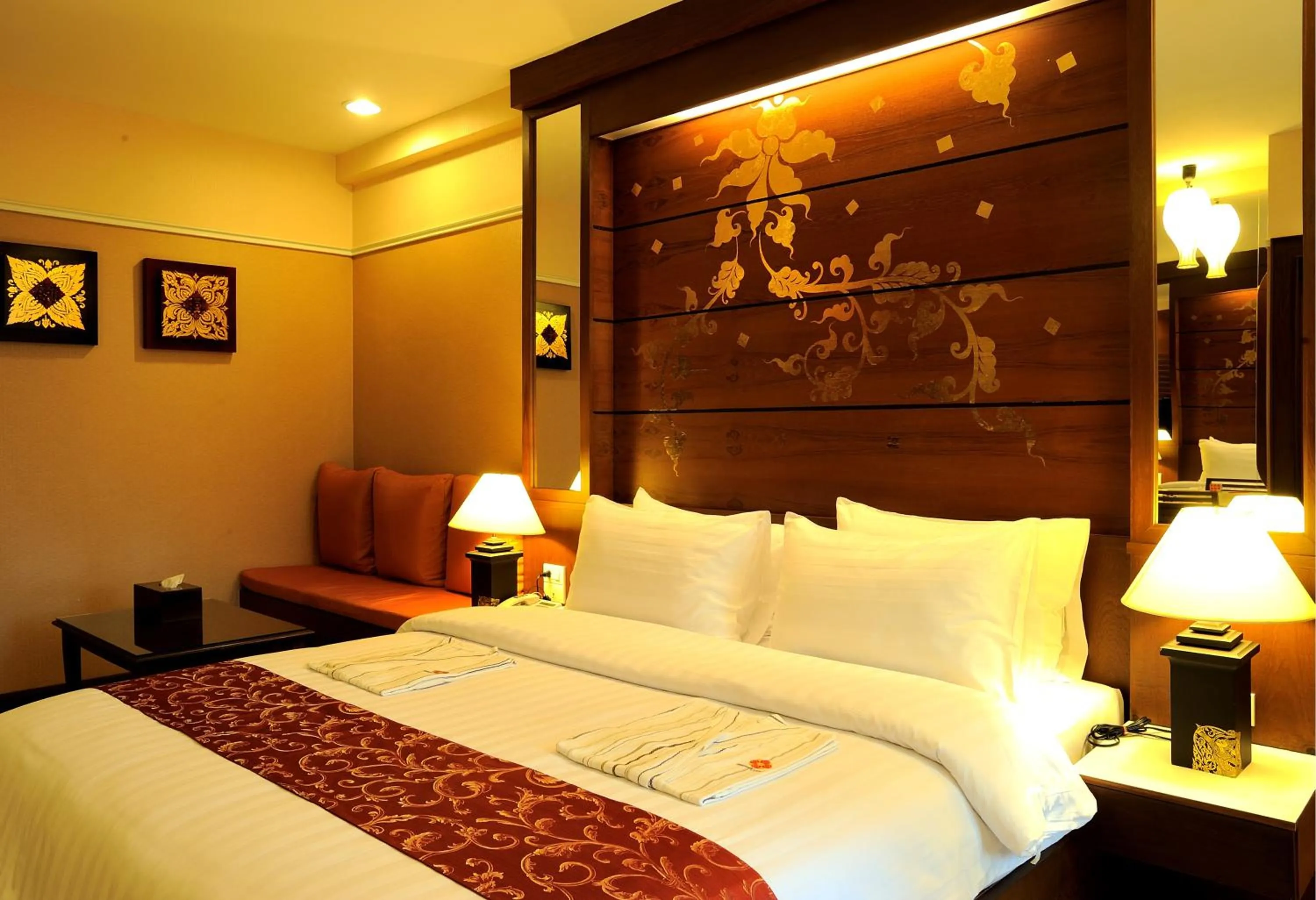 Photo of the whole room, Bed in Mariya Boutique Hotel At Suvarnabhumi Airport
